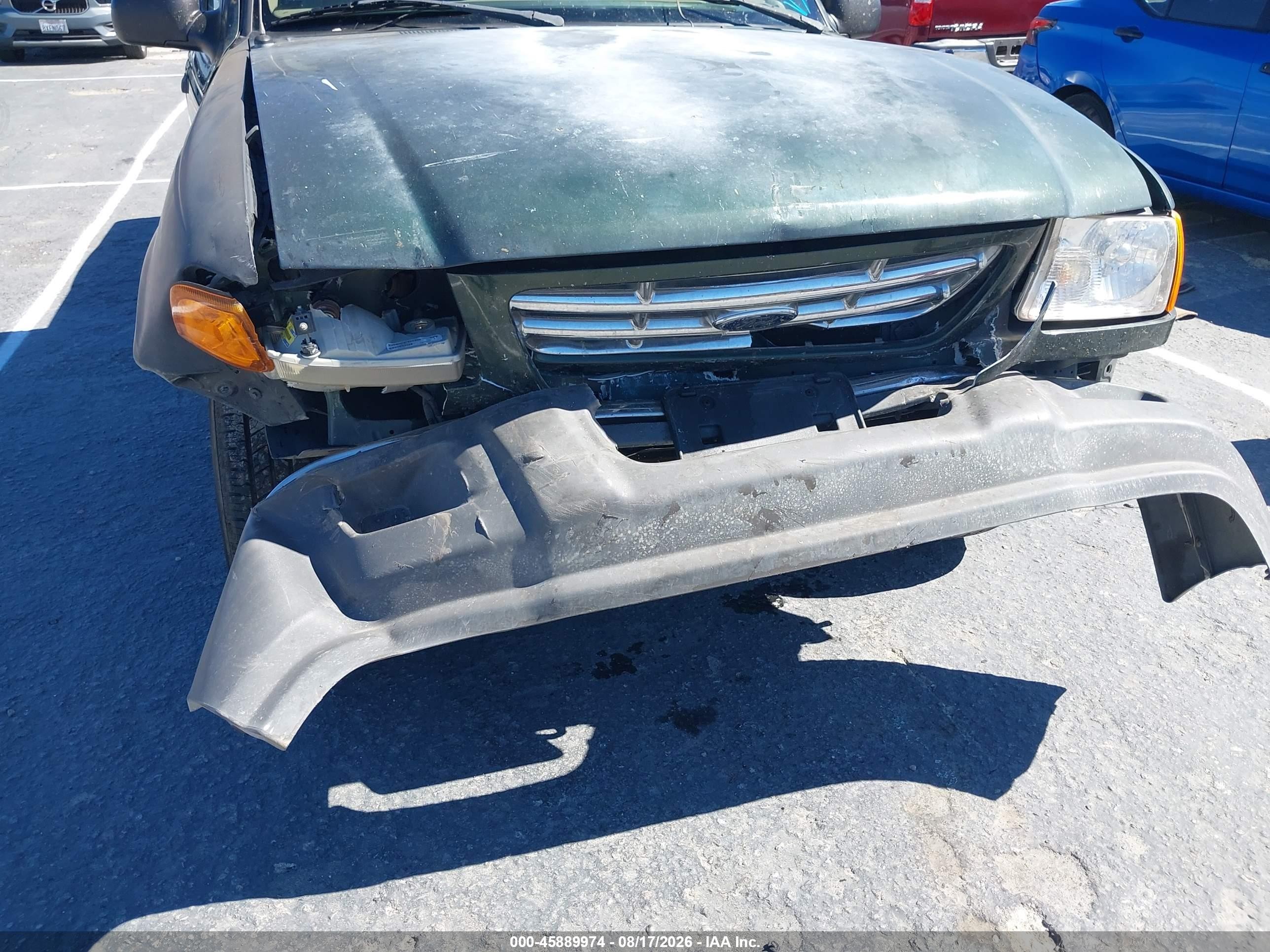 2001 Ford Ranger Edge/xl/xlt Green vin: 1FTYR14U01PA08961