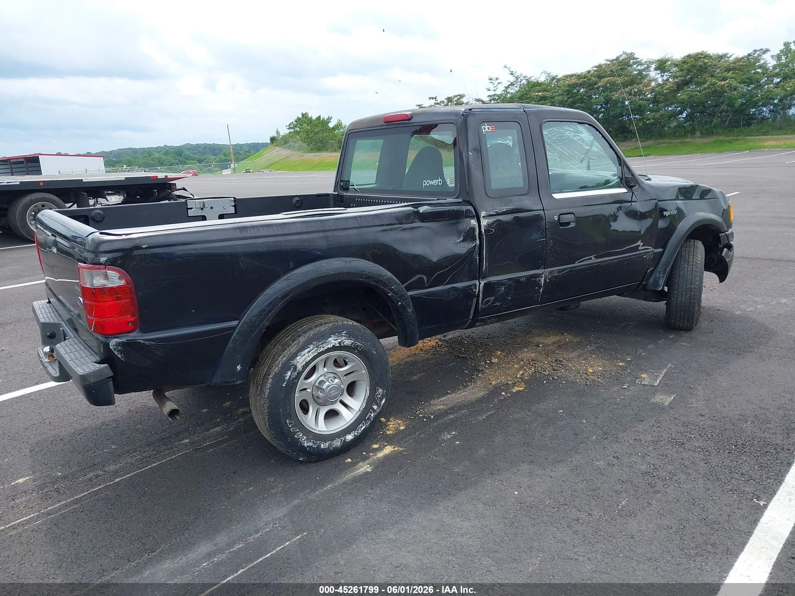 2001 Ford Ranger Edge/xl/xlt Black vin: 1FTYR14U01TA13570