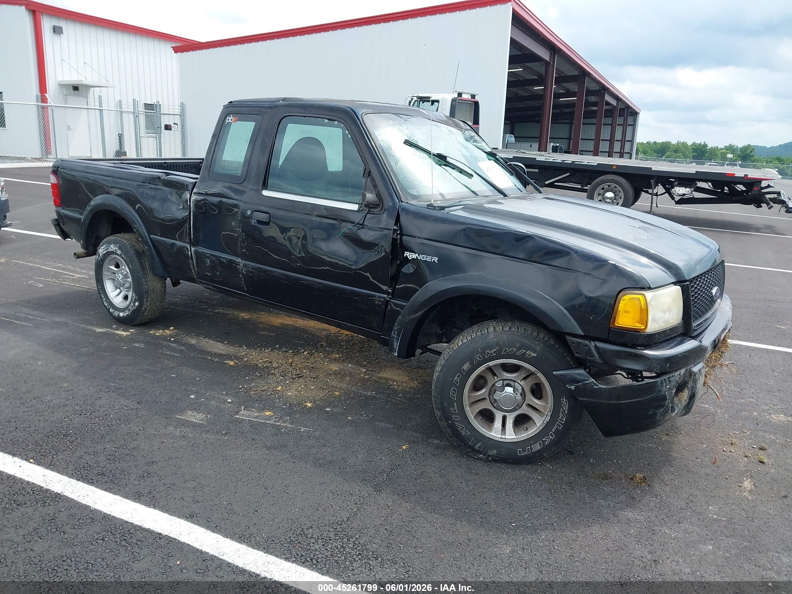 2001 Ford Ranger Edge/xl/xlt Black vin: 1FTYR14U01TA13570