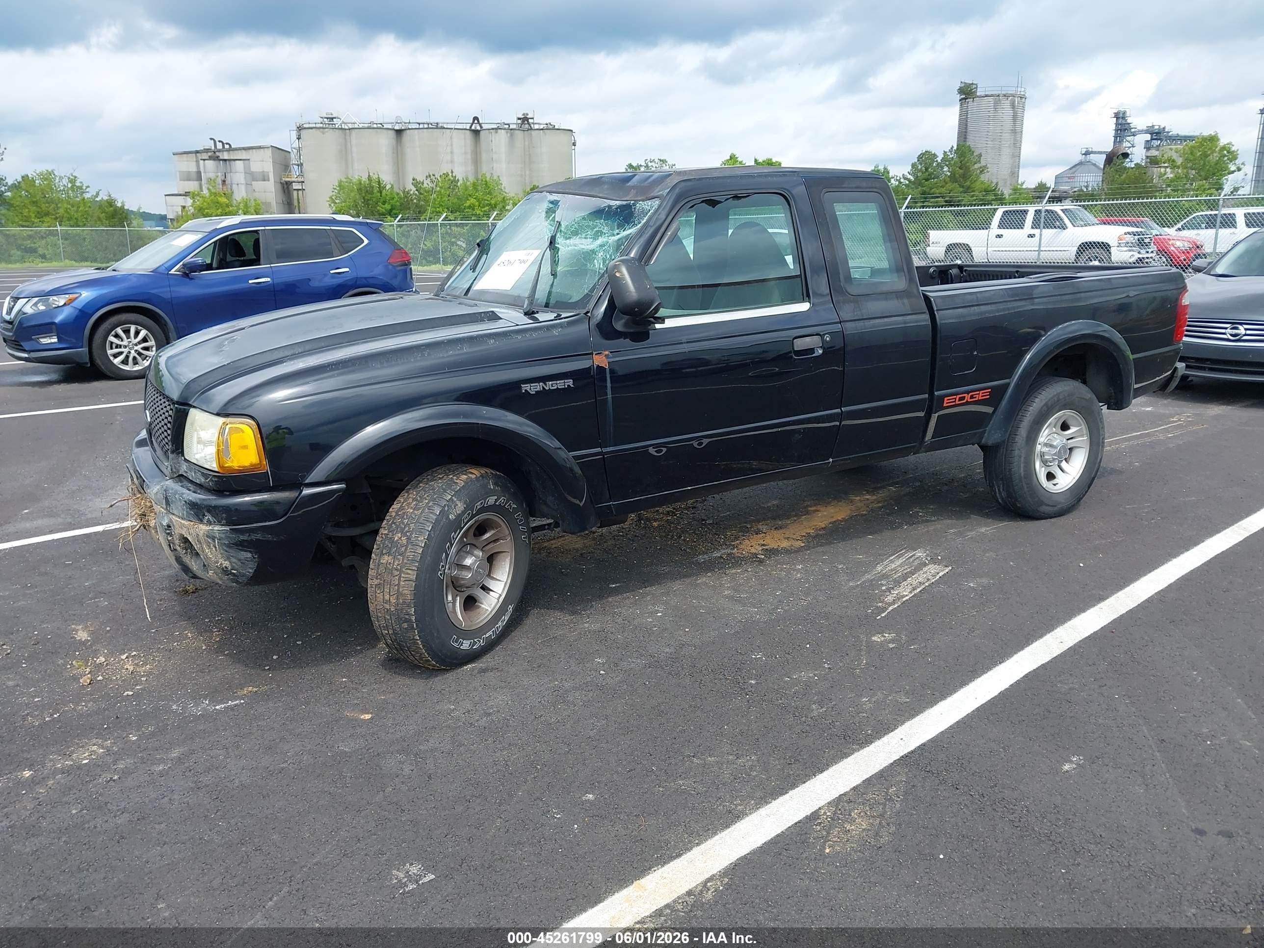 2001 Ford Ranger Edge/xl/xlt Black vin: 1FTYR14U01TA13570