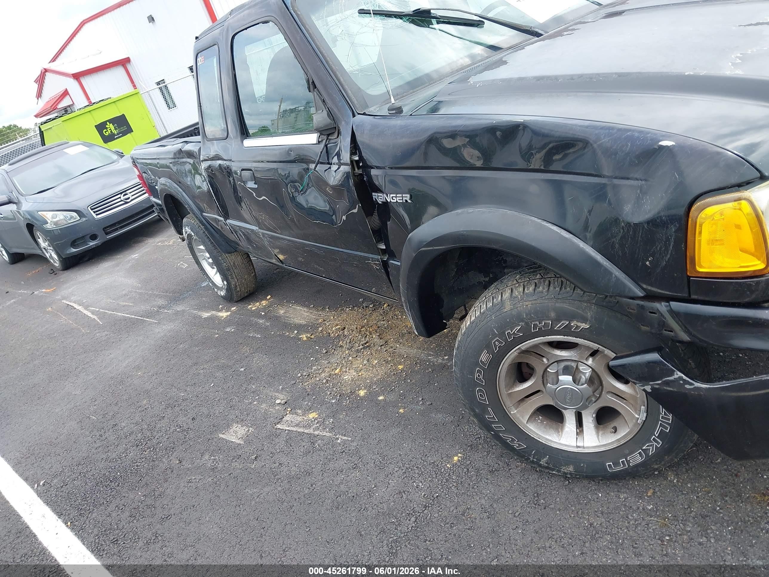 2001 Ford Ranger Edge/xl/xlt Black vin: 1FTYR14U01TA13570
