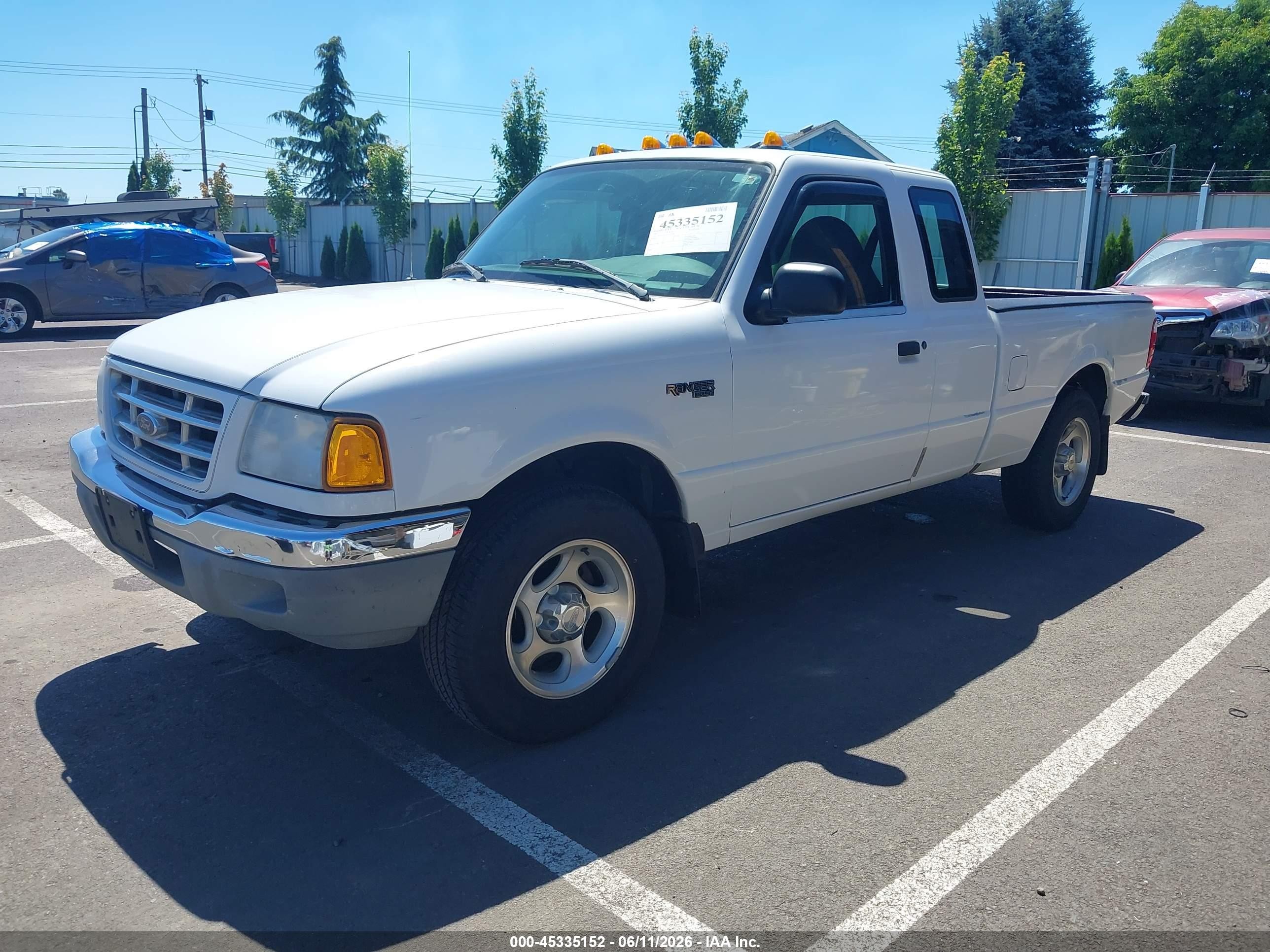 2001 Ford Ranger Edge/xl/xlt White vin: 1FTYR14U01TA53258