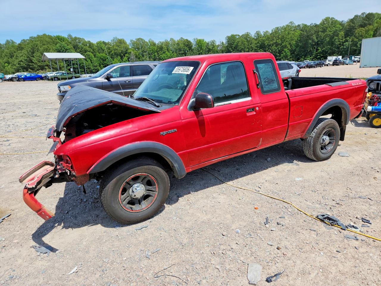 2004 Ford Ranger Red vin: 1FTYR14U04PA22802