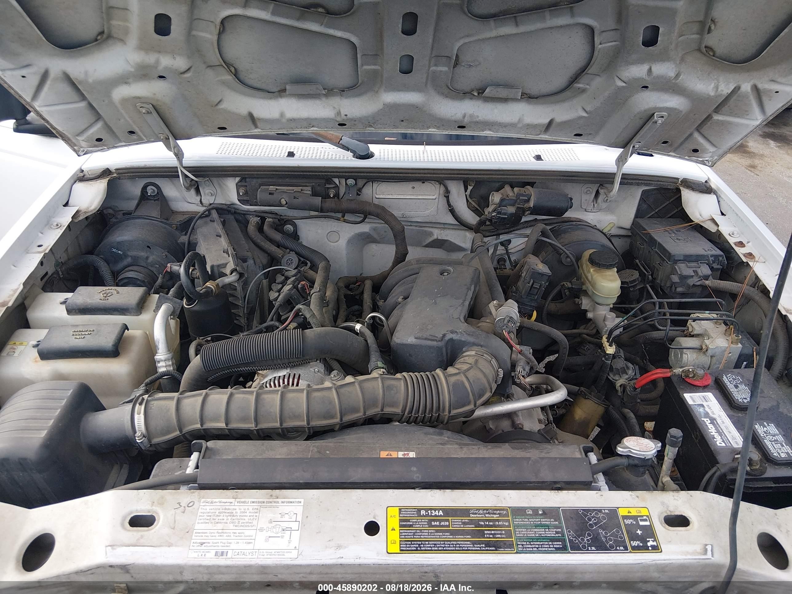 2004 Ford Ranger Edge/tremor/xl/xlt Белый vin: 1FTYR14U04PA66816