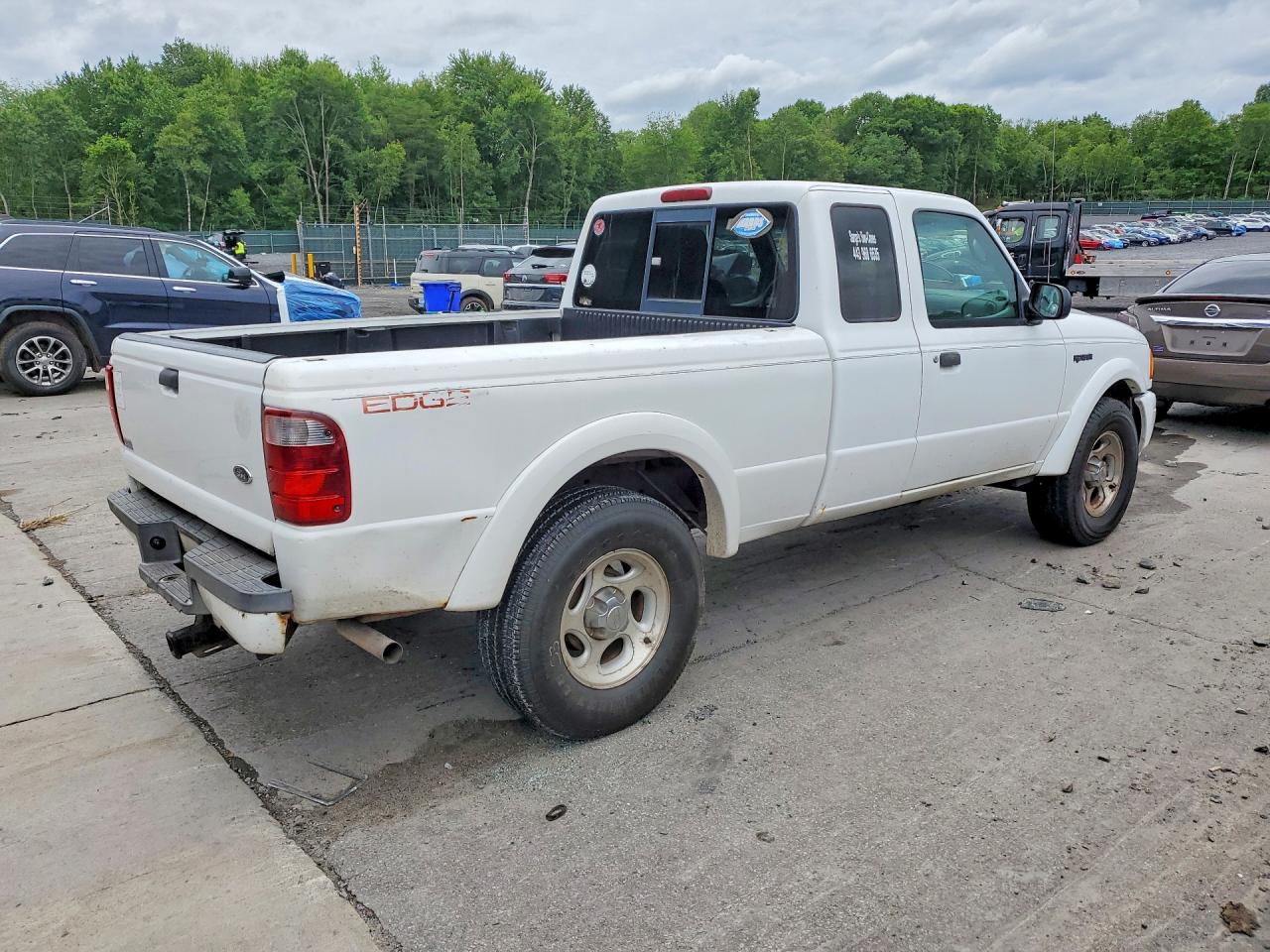 2004 Ford Ranger Super Cab White vin: 1FTYR14U04PA98469