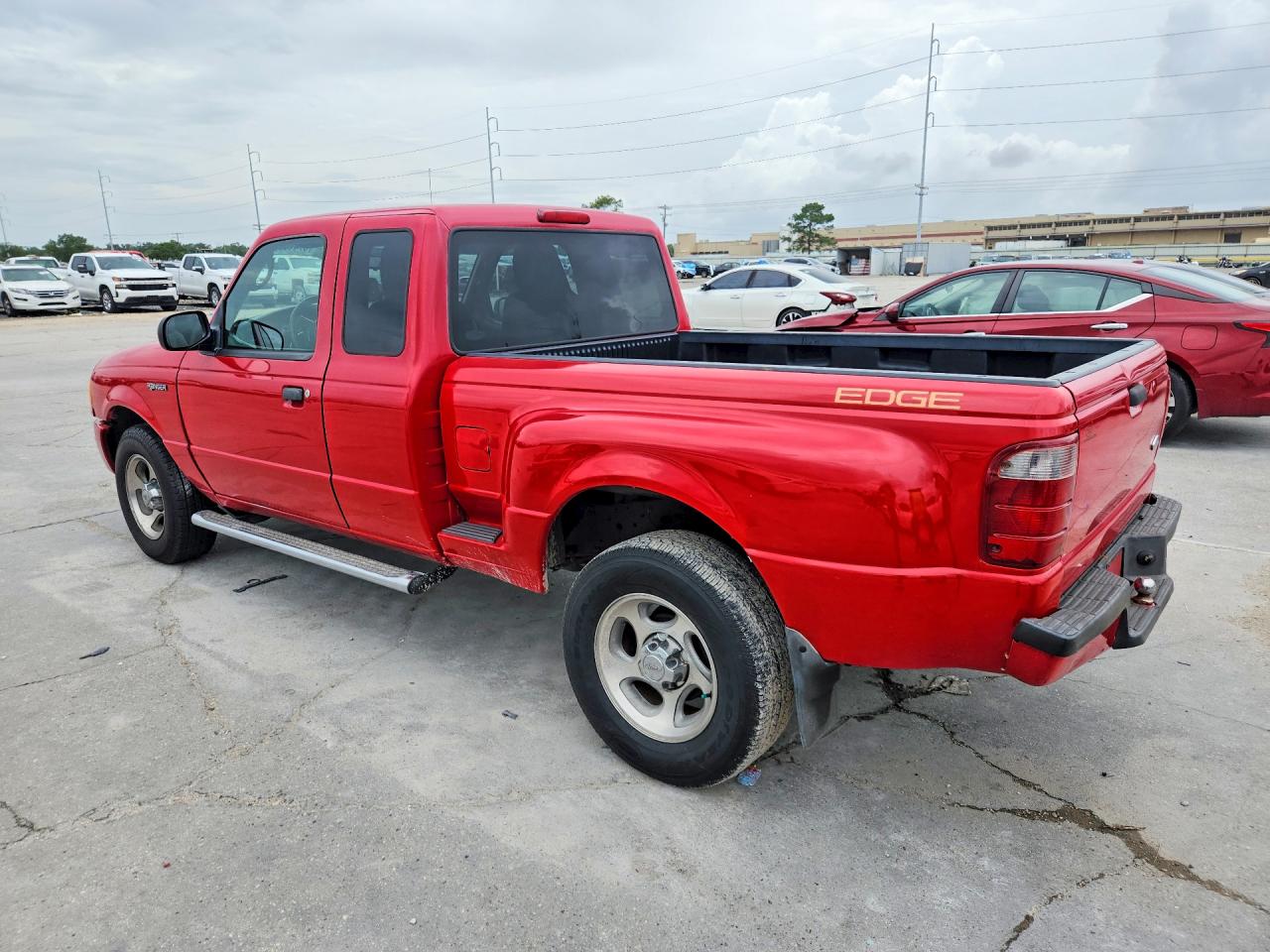 2004 Ford Ranger Super Cab Red vin: 1FTYR14U04PB08840