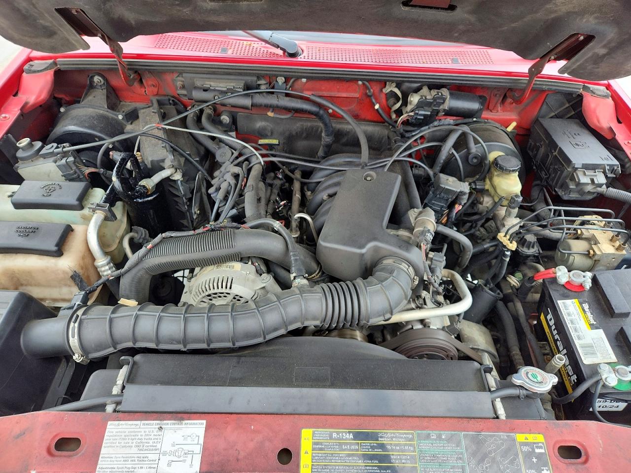 2004 Ford Ranger Super Cab Red vin: 1FTYR14U04PB08840