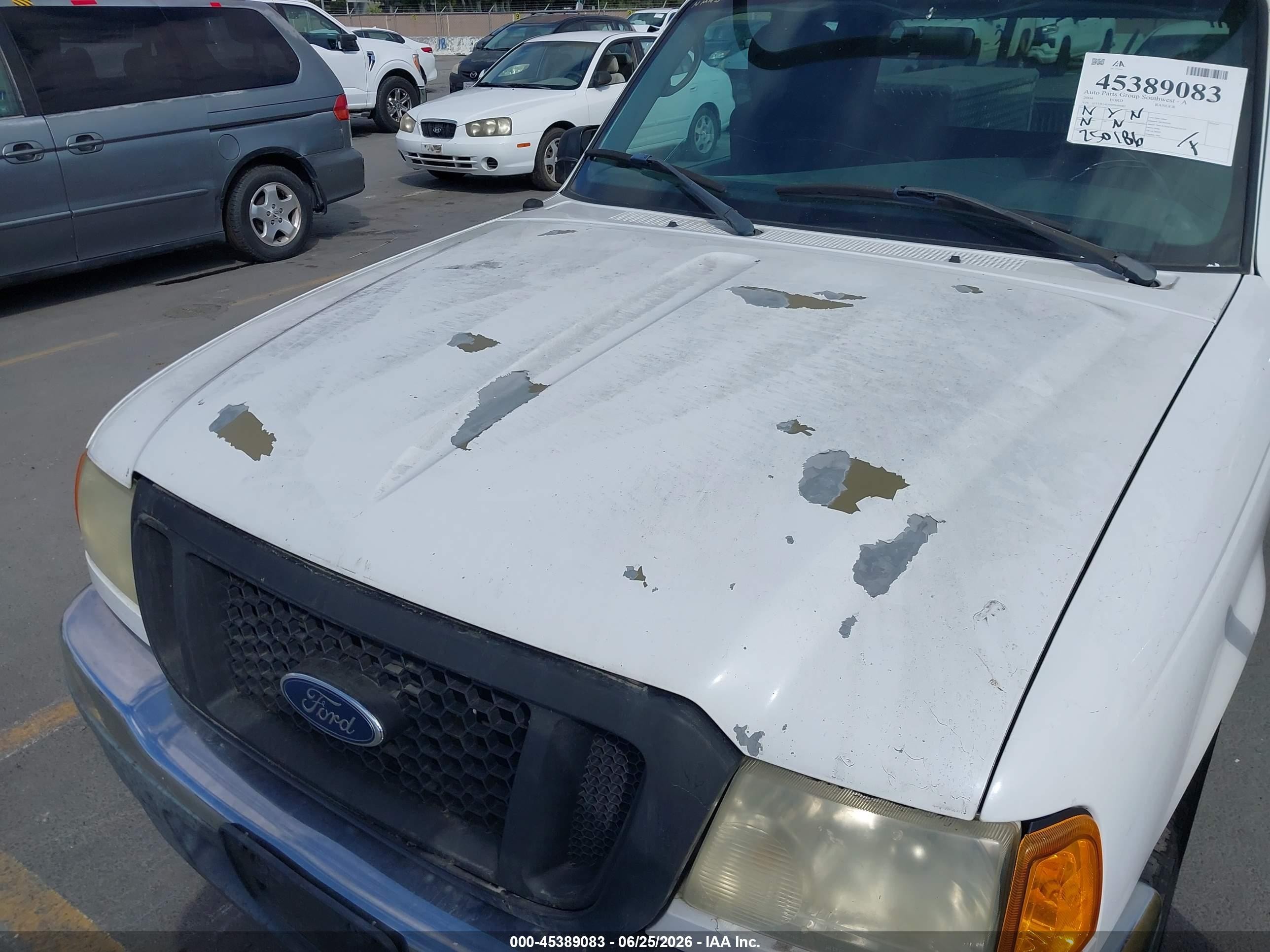 2004 Ford Ranger Edge/tremor/xl/xlt Белый vin: 1FTYR14U04PB46682