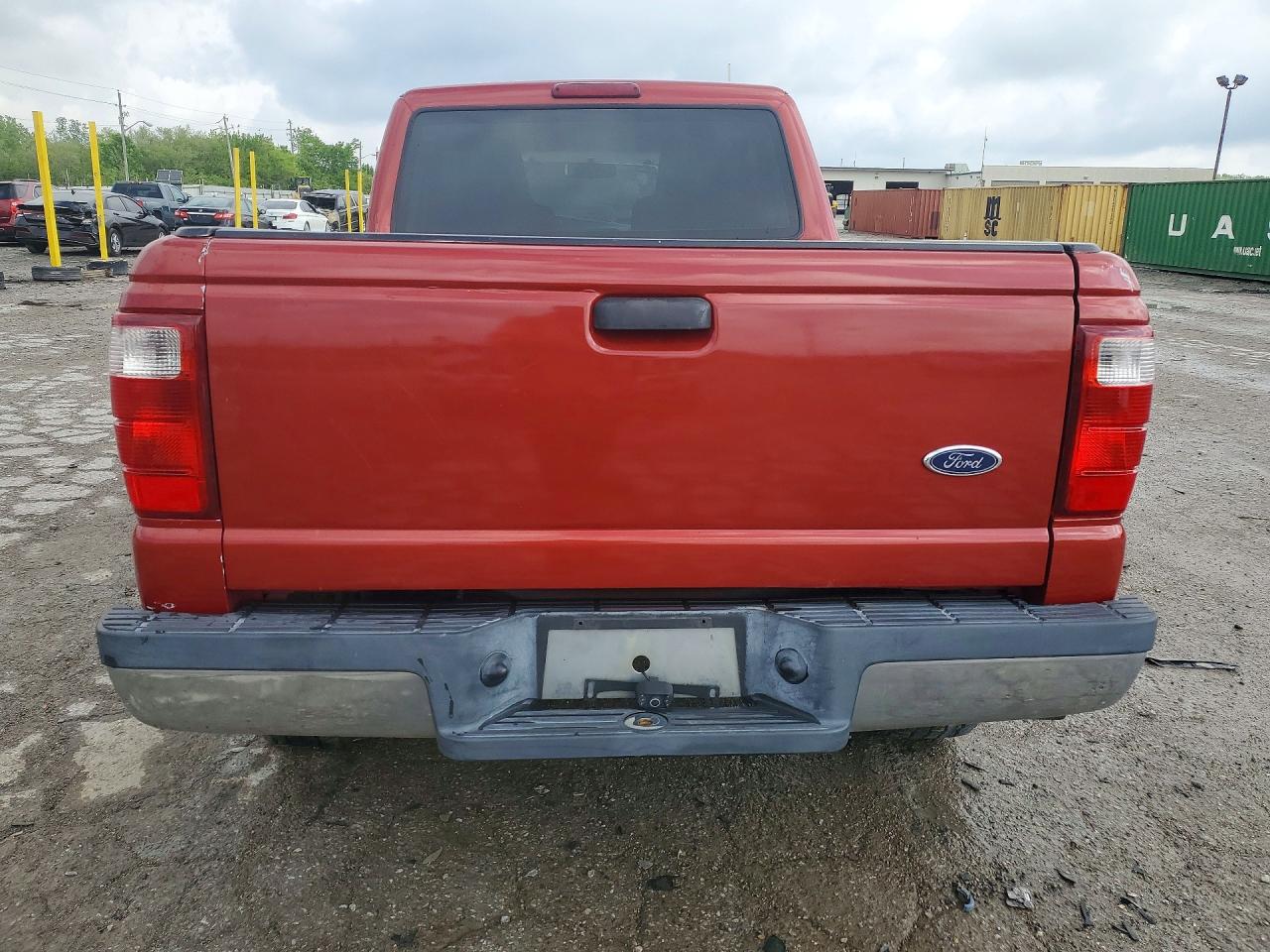 2004 Ford Ranger Super Cab Красный vin: 1FTYR14U04PB49677