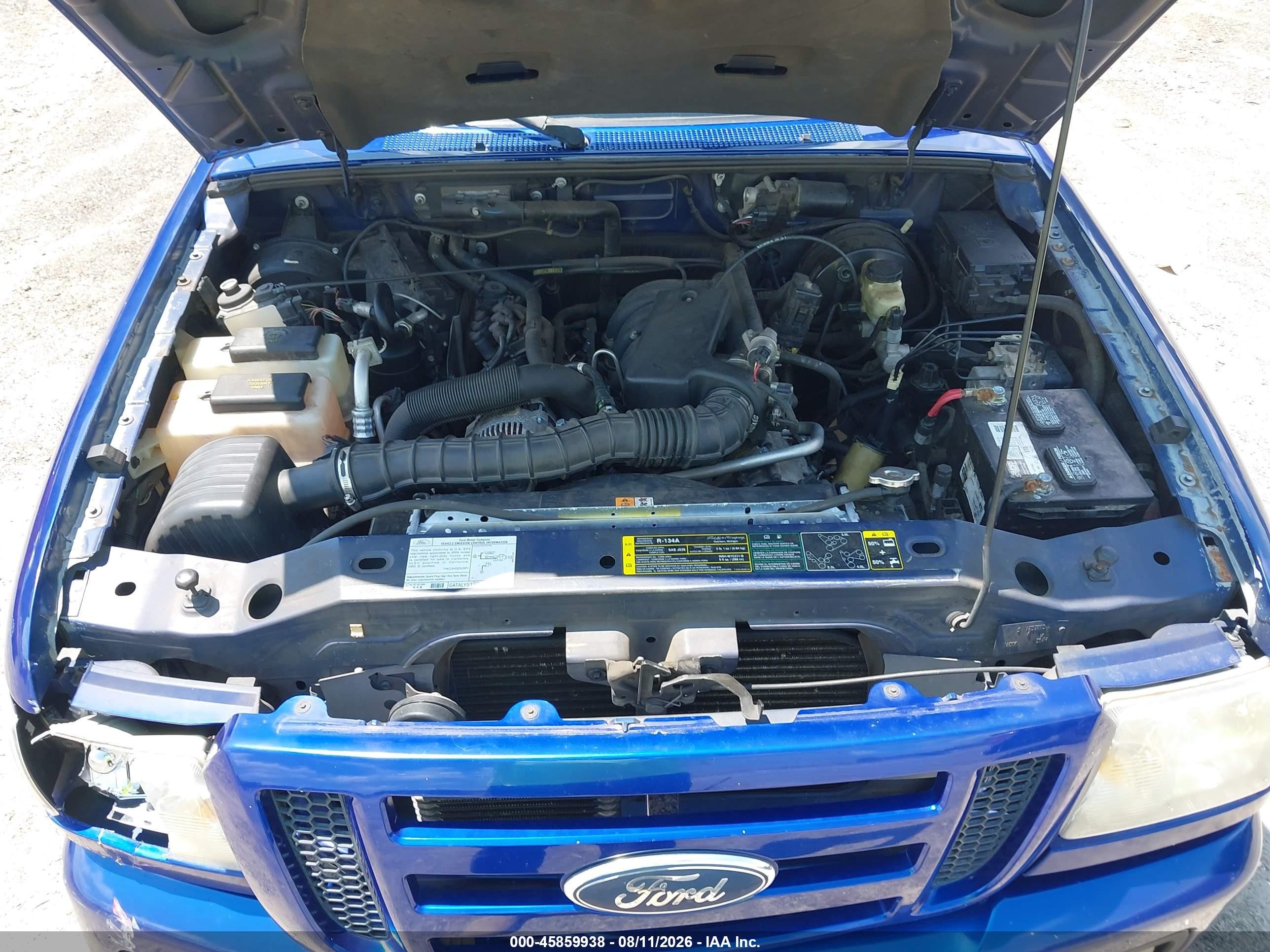 2006 Ford Ranger Sport/stx/xl/xlt Blue vin: 1FTYR14U06PA23497