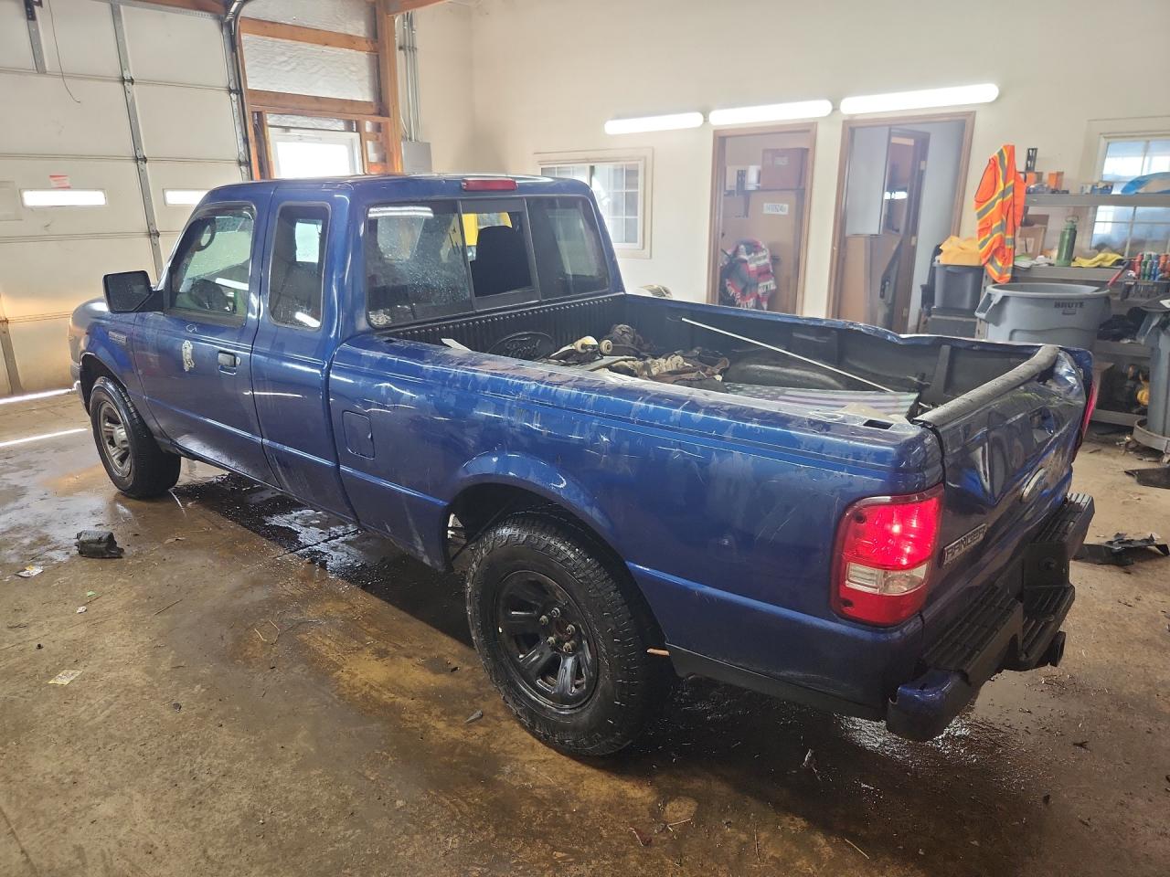2008 Ford Ranger Super Cab Blue vin: 1FTYR14U08PA78521 Damage: Left Bed Side, Multiple Dents/Paint Damage, 3