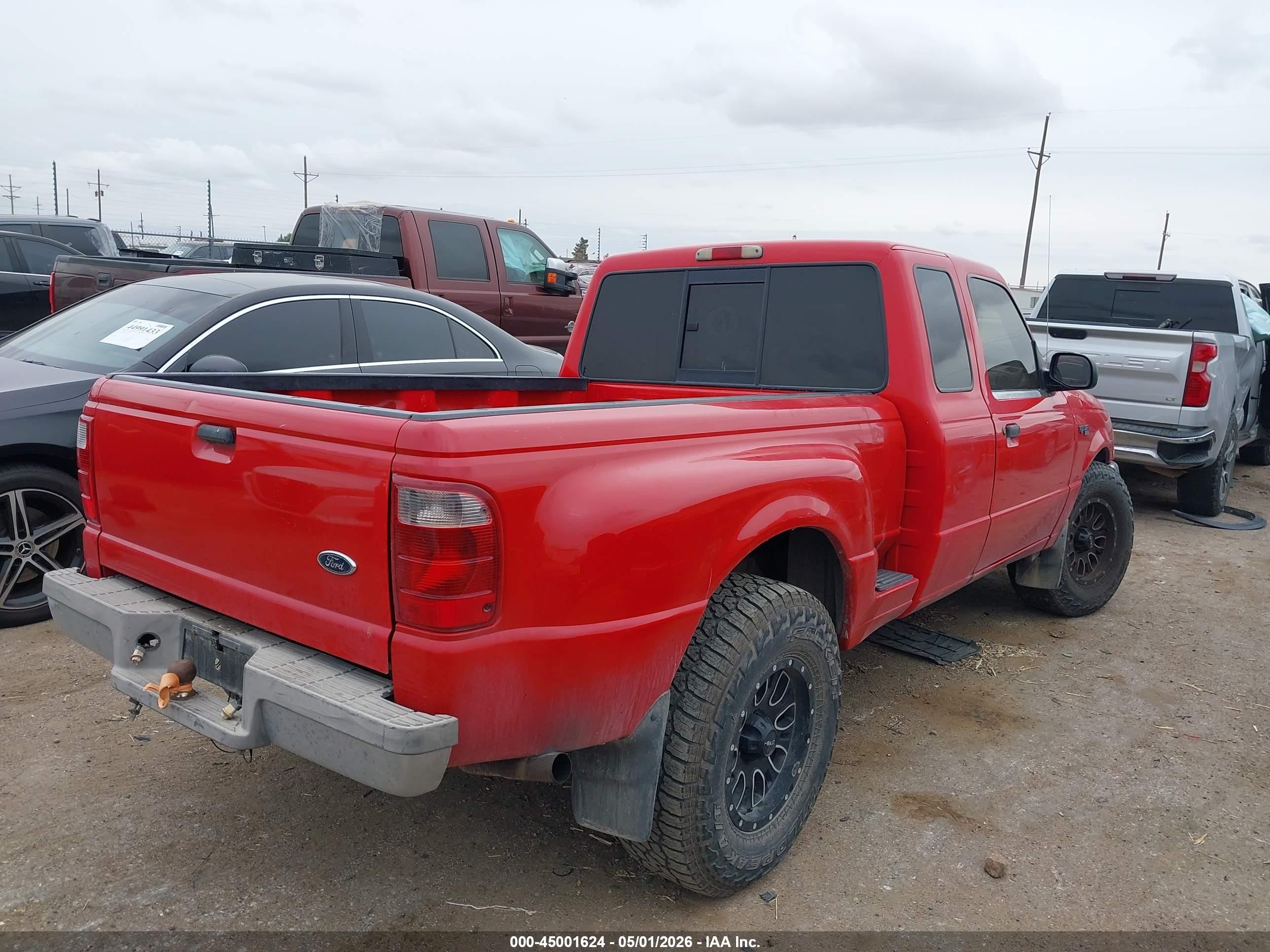 2001 Ford Ranger Edge/xl/xlt Red vin: 1FTYR14U11TA60400