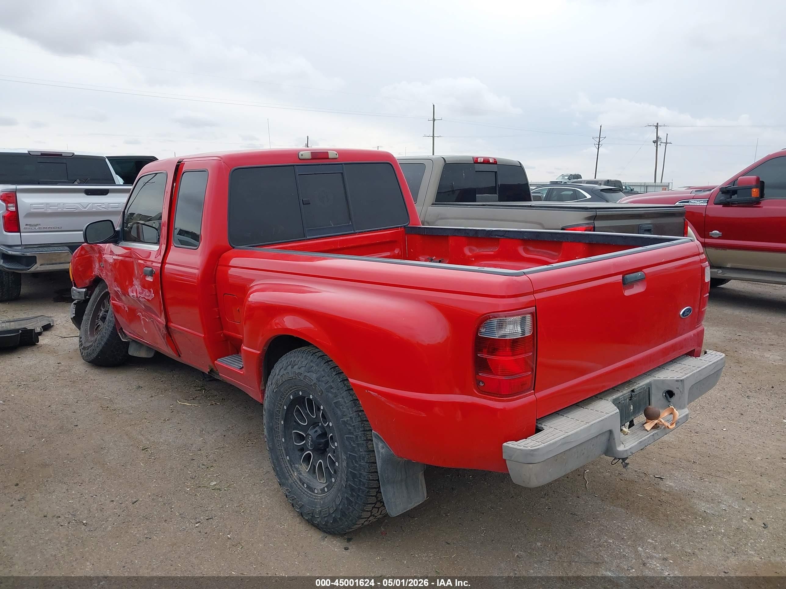 2001 Ford Ranger Edge/xl/xlt Red vin: 1FTYR14U11TA60400