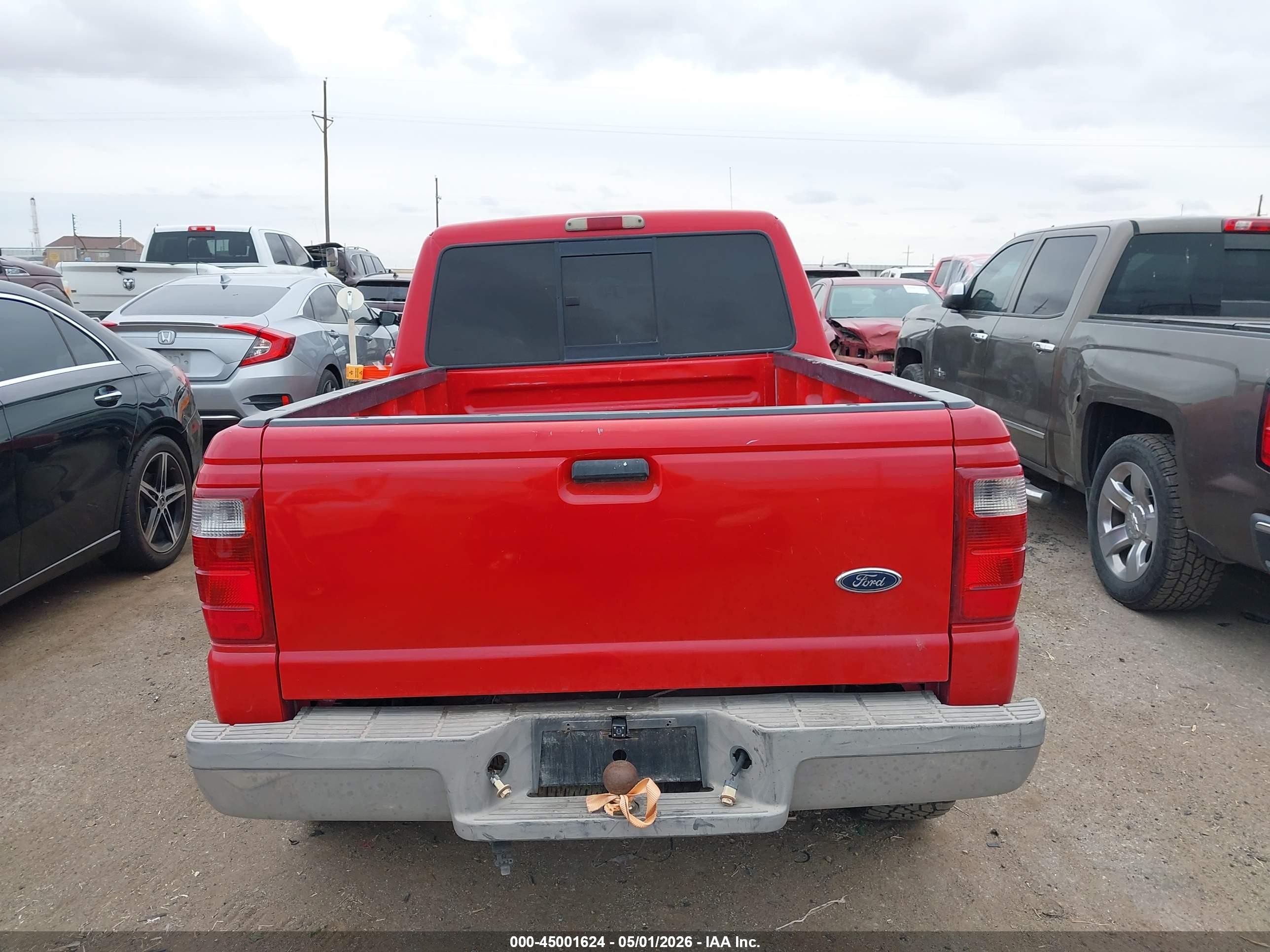 2001 Ford Ranger Edge/xl/xlt Red vin: 1FTYR14U11TA60400