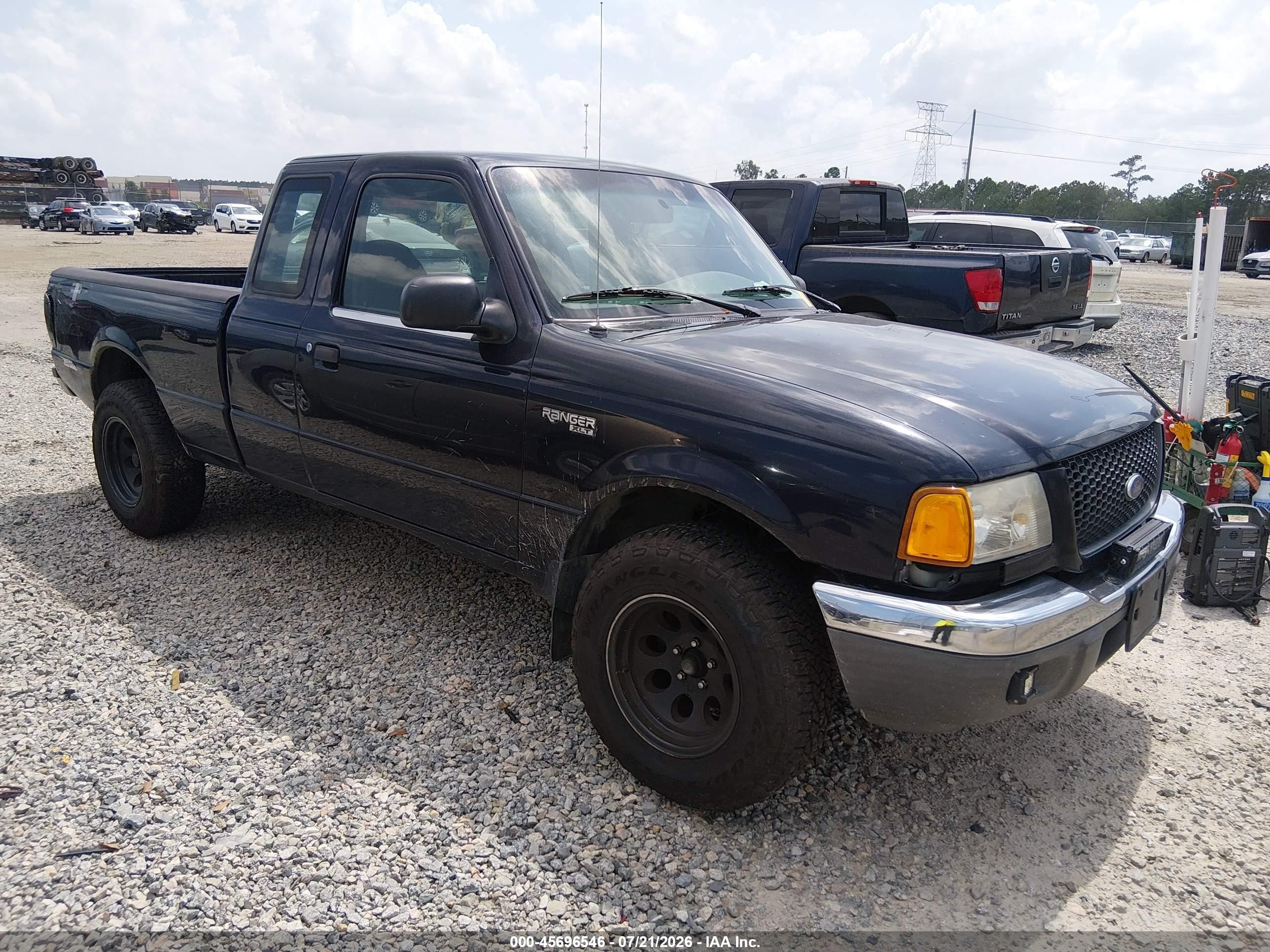 2001 Ford Ranger Edge/xl/xlt Black vin: 1FTYR14U11TA92005