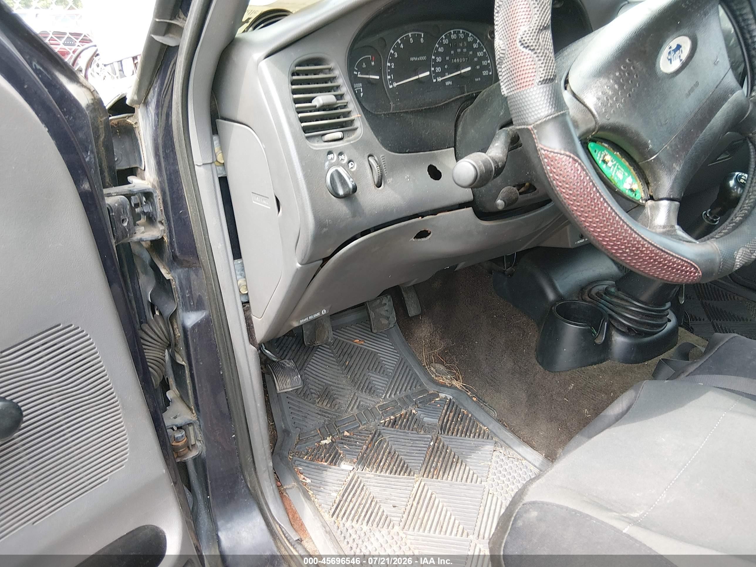2001 Ford Ranger Edge/xl/xlt Black vin: 1FTYR14U11TA92005