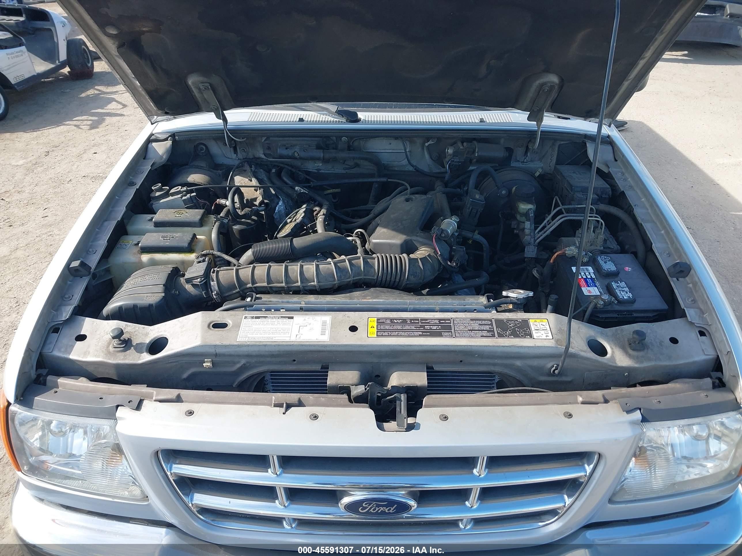 2002 Ford Ranger Edge/tremor/xl/xlt Silver vin: 1FTYR14U12PB08603