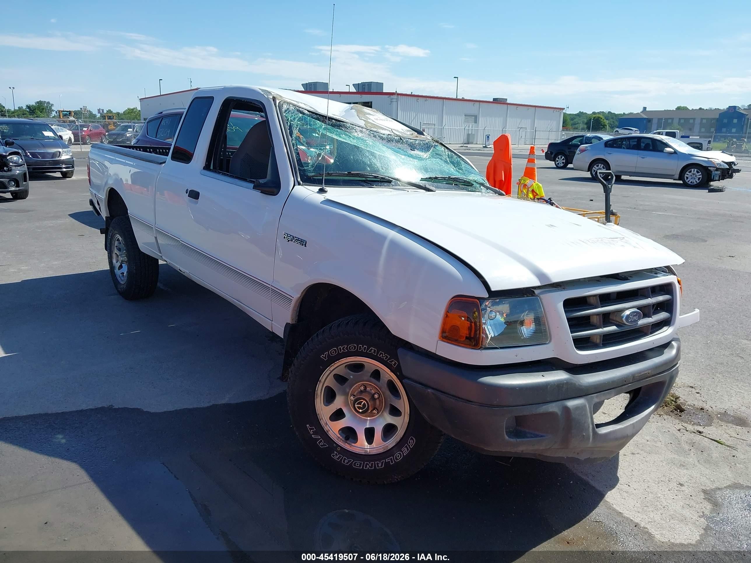 2002 Ford Ranger Edge/tremor/xl/xlt White vin: 1FTYR14U12TA59314
