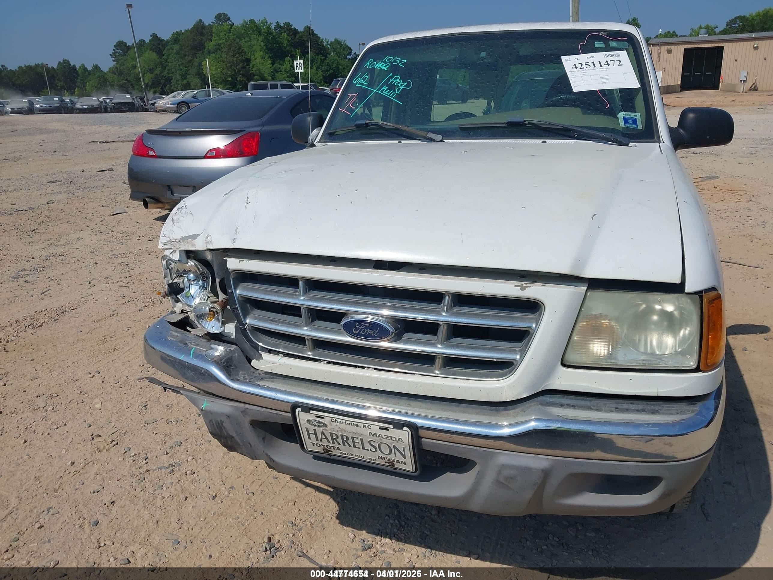 2003 Ford Ranger Edge/tremor/xl/xlt Белый vin: 1FTYR14U13PB77003