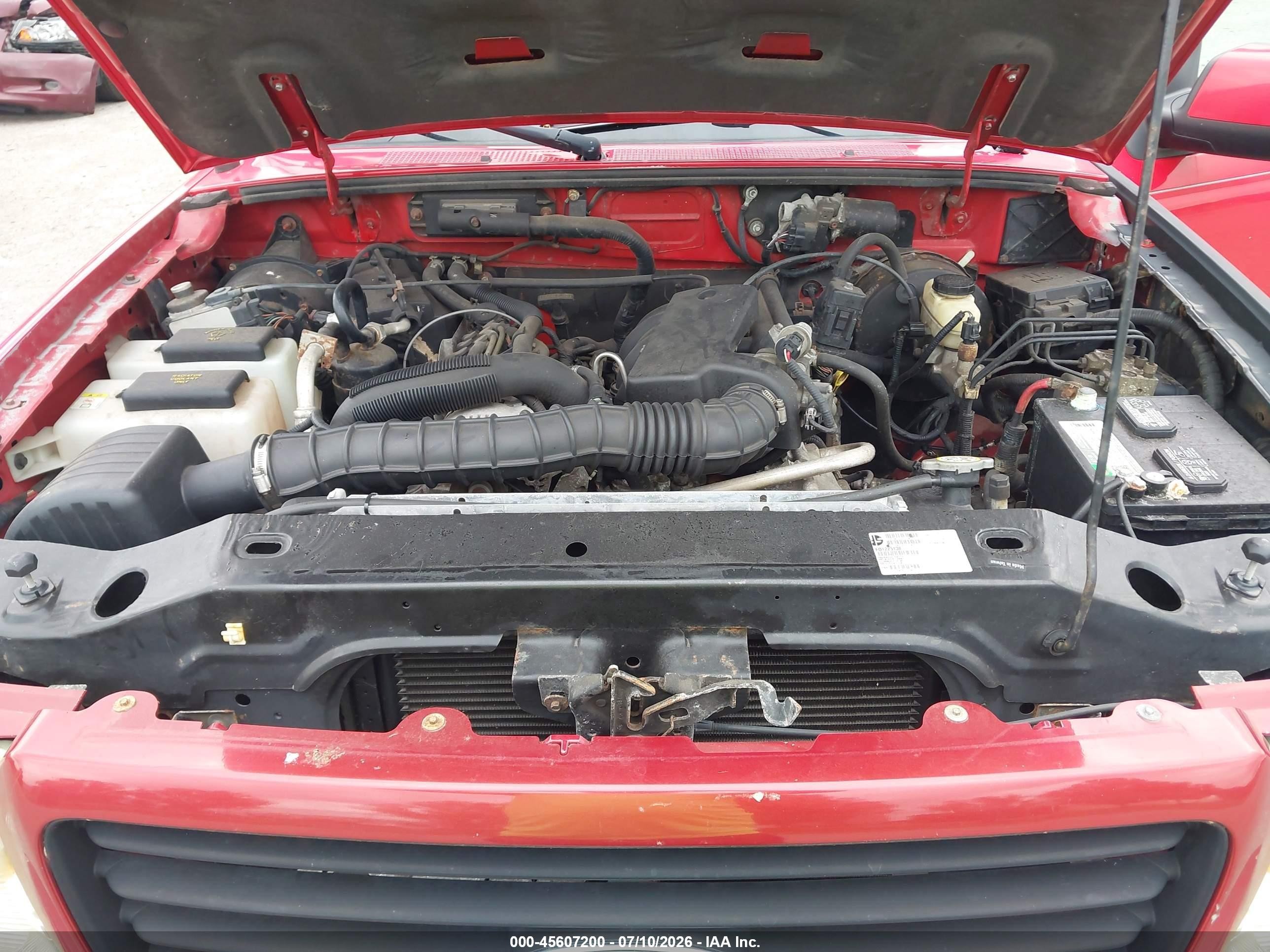 2006 Ford Ranger Sport/stx/xl/xlt Red vin: 1FTYR14U16PA92425