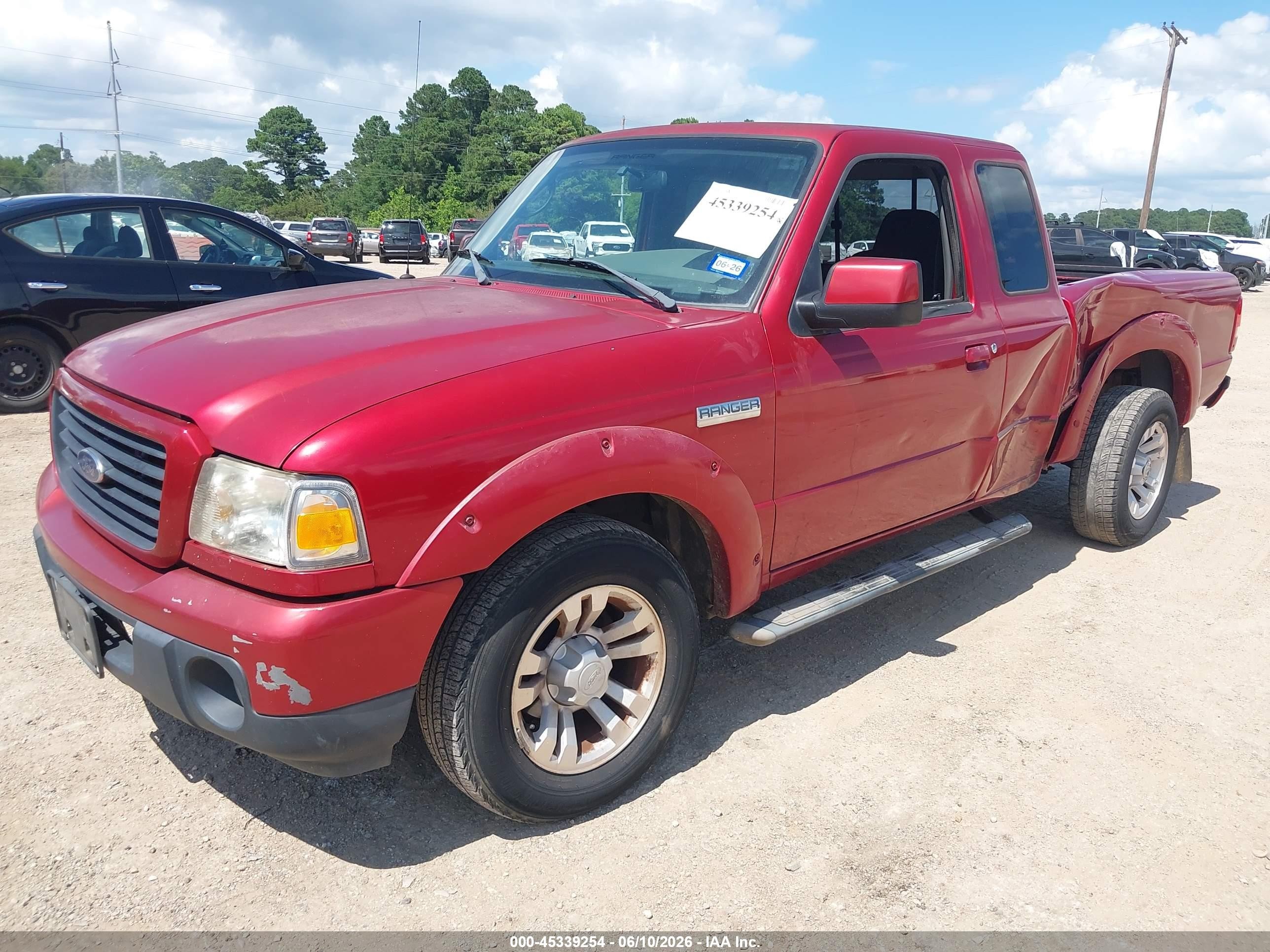 2008 Ford Ranger Sport/xl/xlt Красный vin: 1FTYR14U18PA09434