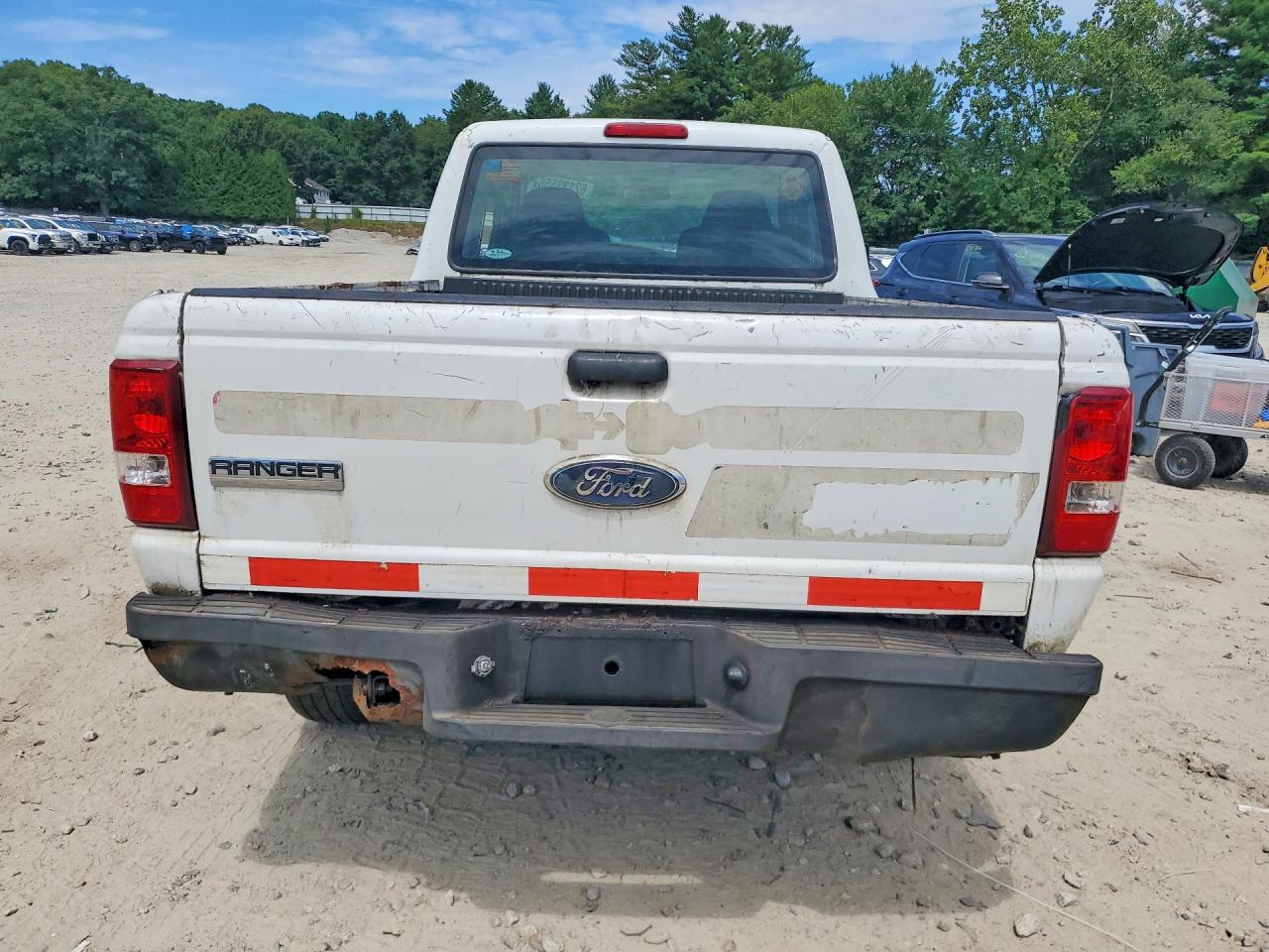 2008 Ford Ranger Super Cab White vin: 1FTYR14U18PA68547