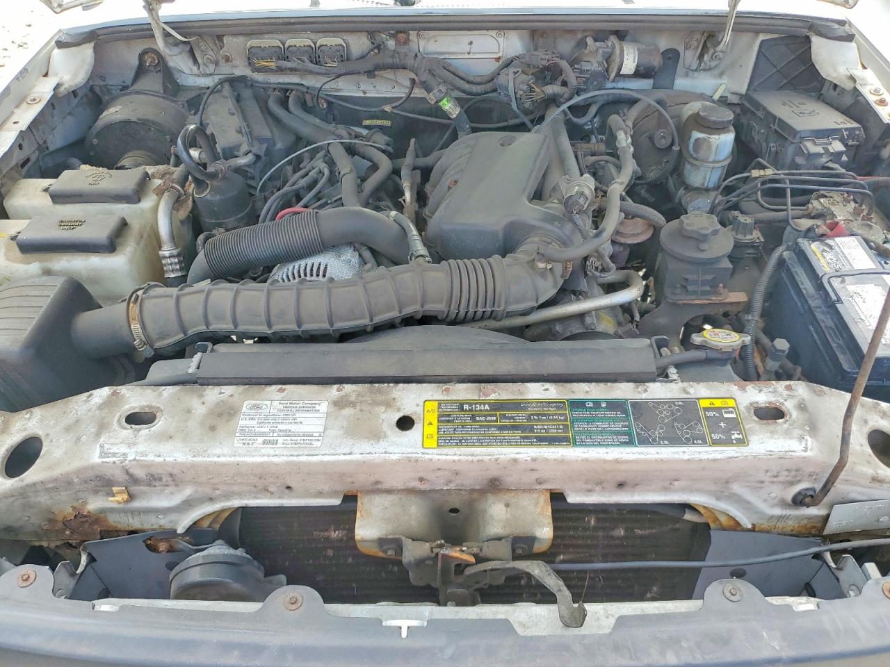 2008 Ford Ranger Super Cab White vin: 1FTYR14U18PA68547