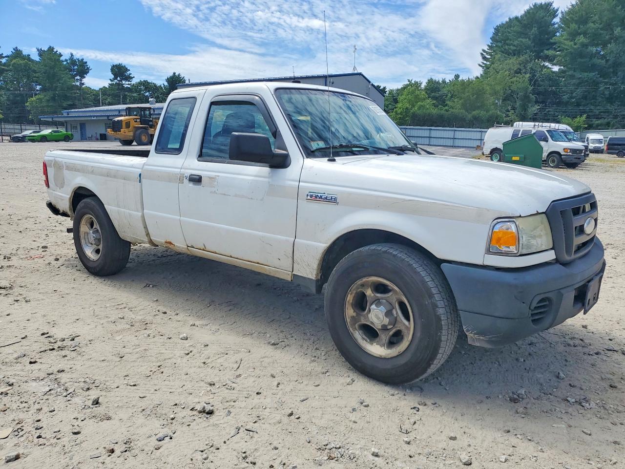 2008 Ford Ranger Super Cab White vin: 1FTYR14U18PA68547