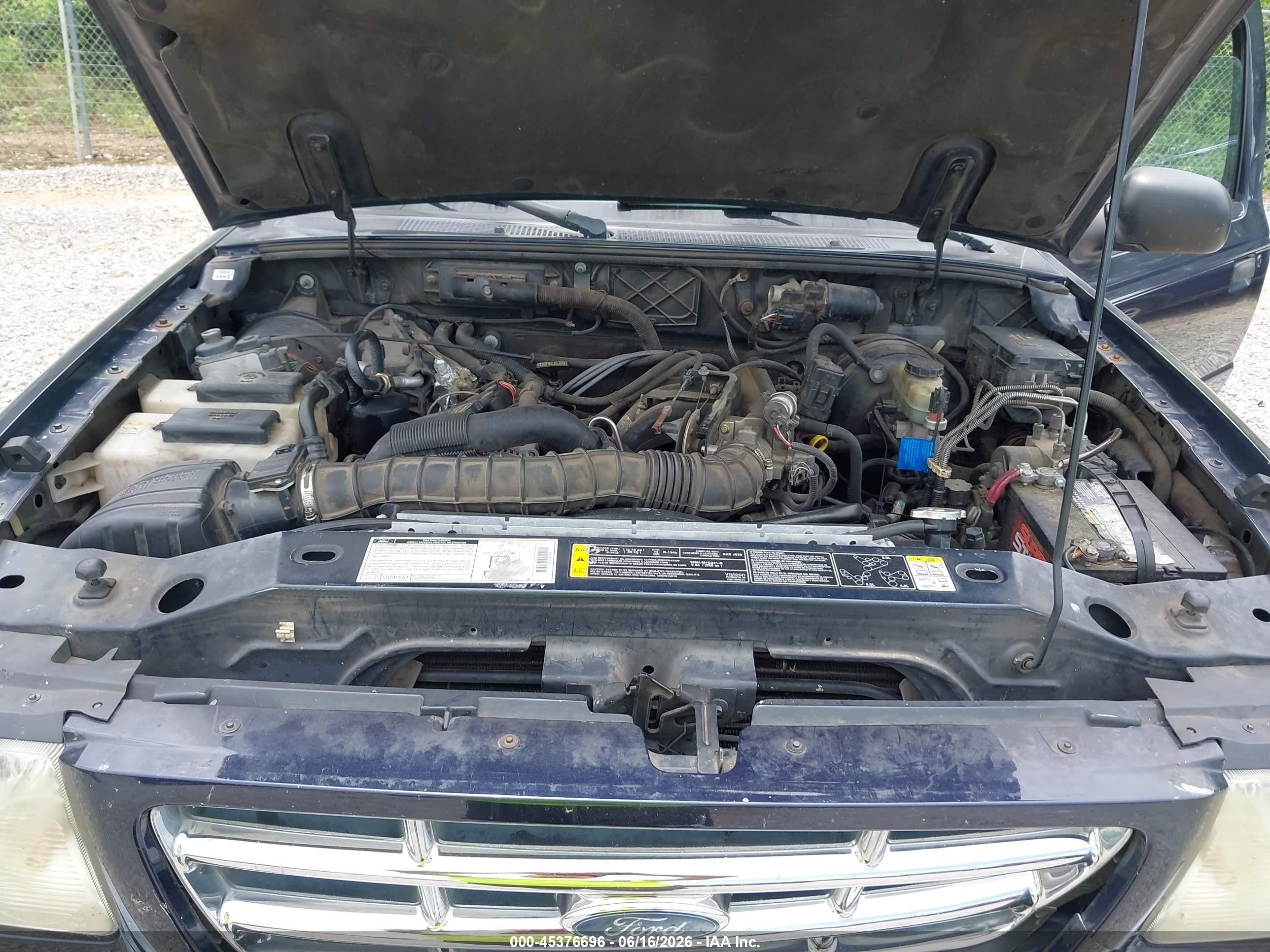 2002 Ford Ranger Edge/tremor/xl/xlt Черный vin: 1FTYR14U22TA23664