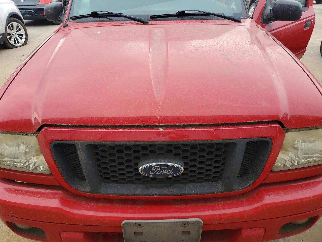 2004 Ford Ranger Super Cab Red vin: 1FTYR14U24PB17507