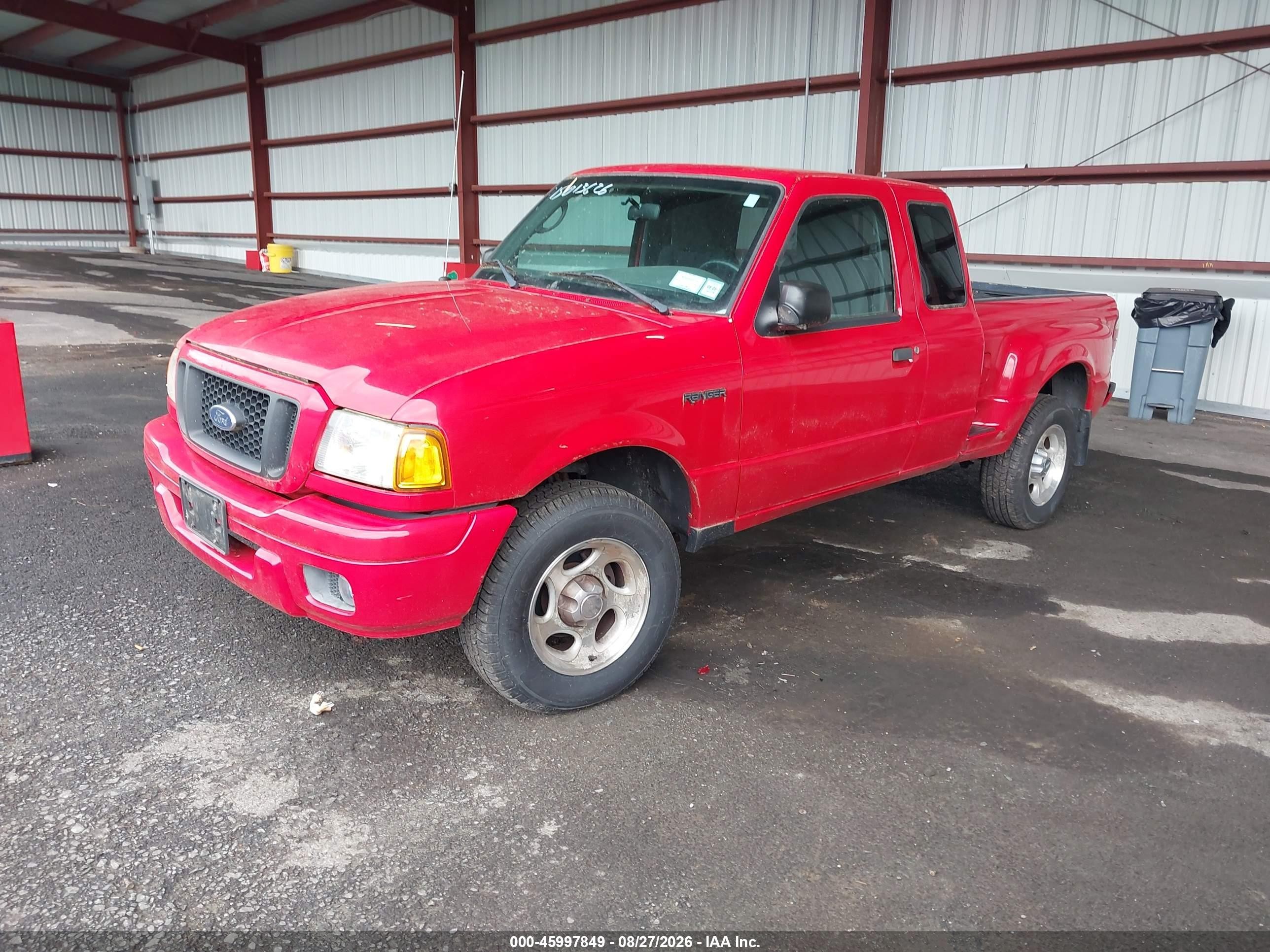 2004 Ford Ranger Edge/tremor/xl/xlt Red vin: 1FTYR14U24PB33528