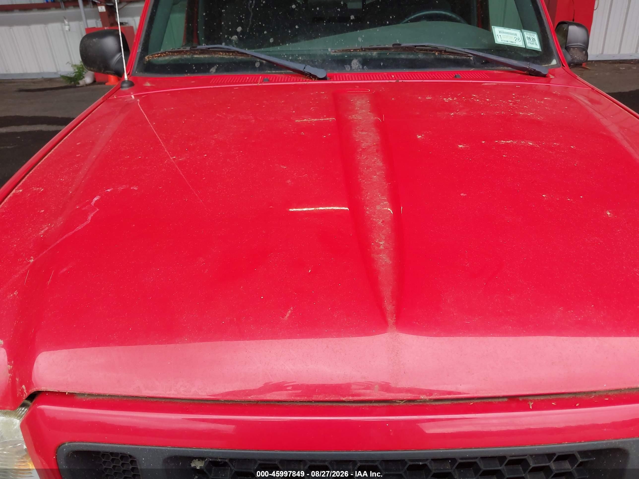 2004 Ford Ranger Edge/tremor/xl/xlt Red vin: 1FTYR14U24PB33528