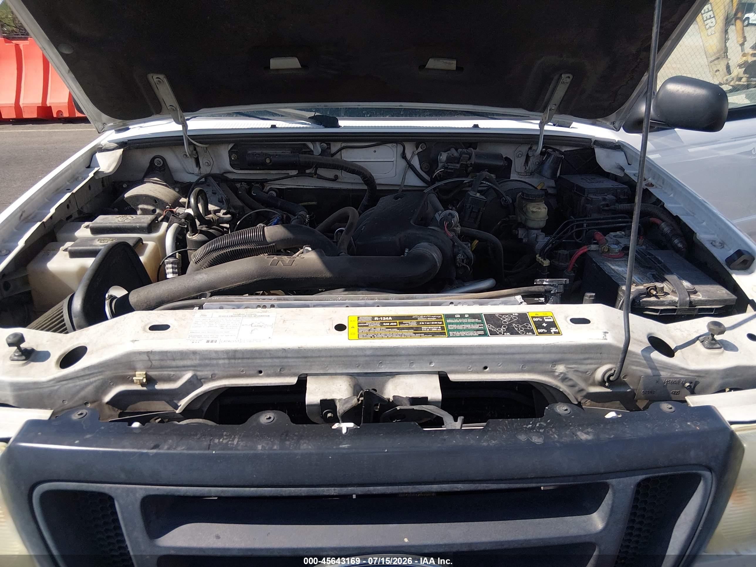 2005 Ford Ranger Edge/stx/xl/xlt White vin: 1FTYR14U25PA10166