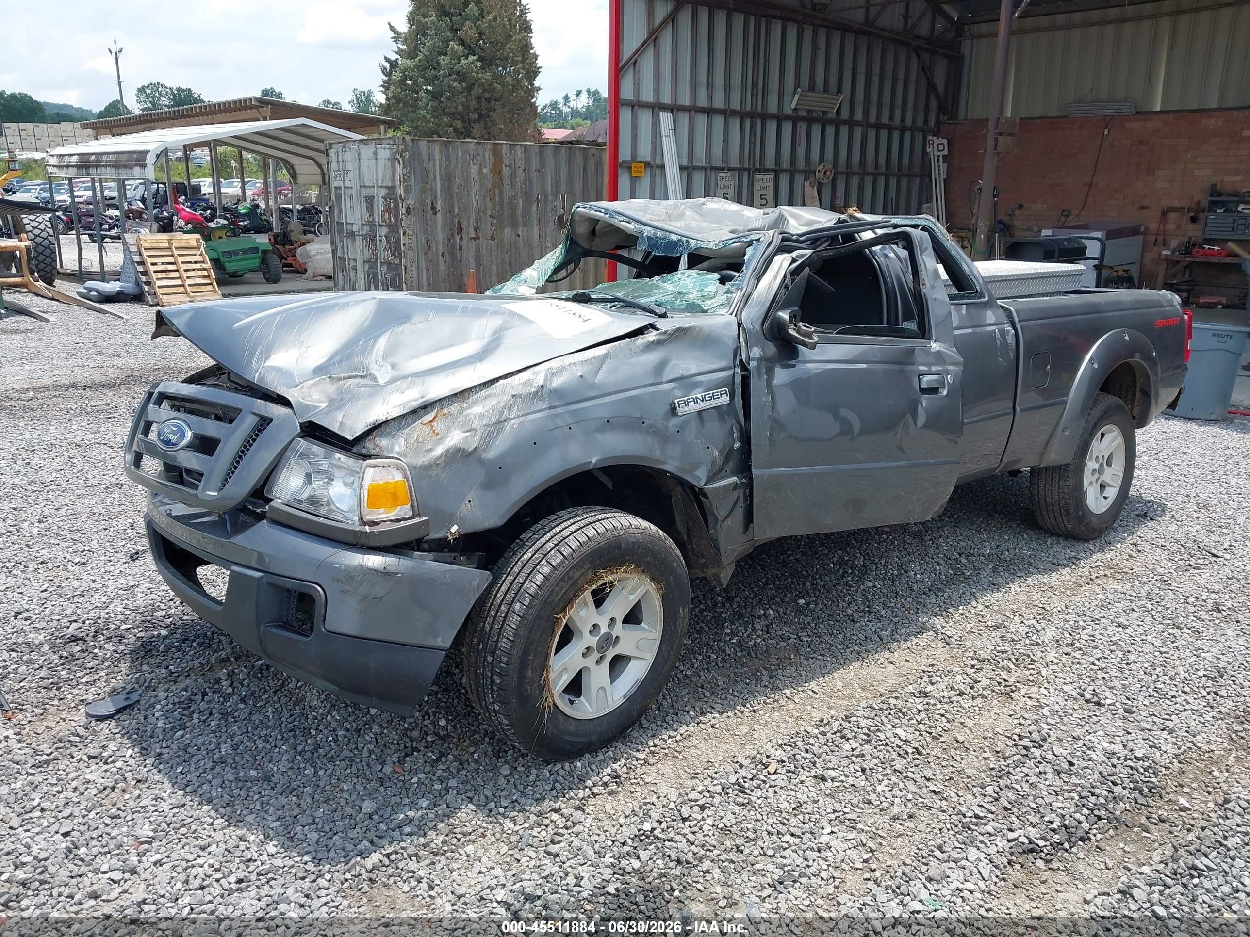 2006 Ford Ranger Sport/stx/xl/xlt Gray vin: 1FTYR14U26PA84012