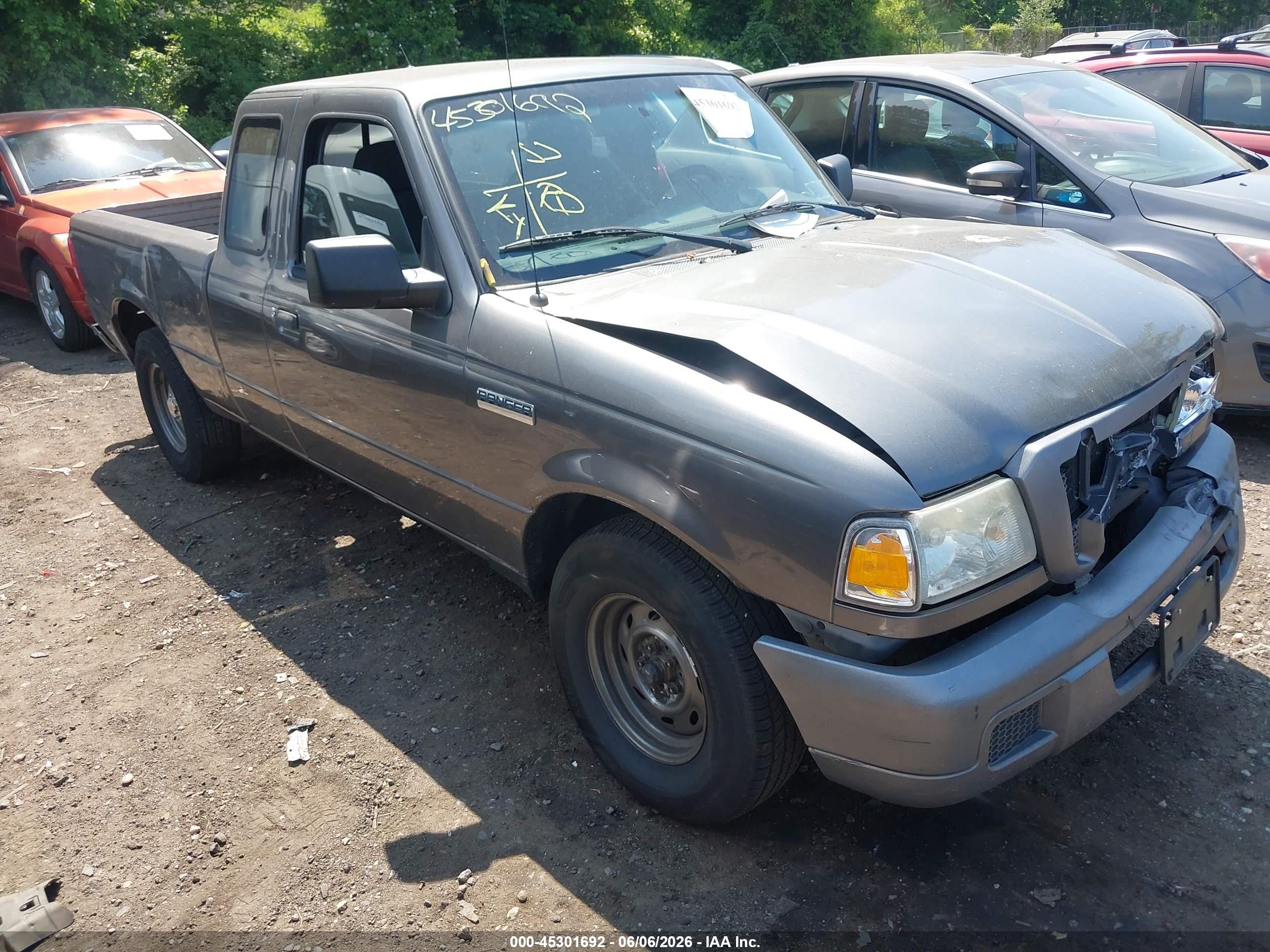 2007 Ford Ranger Sport/stx/xl/xlt Gray vin: 1FTYR14U27PA09943