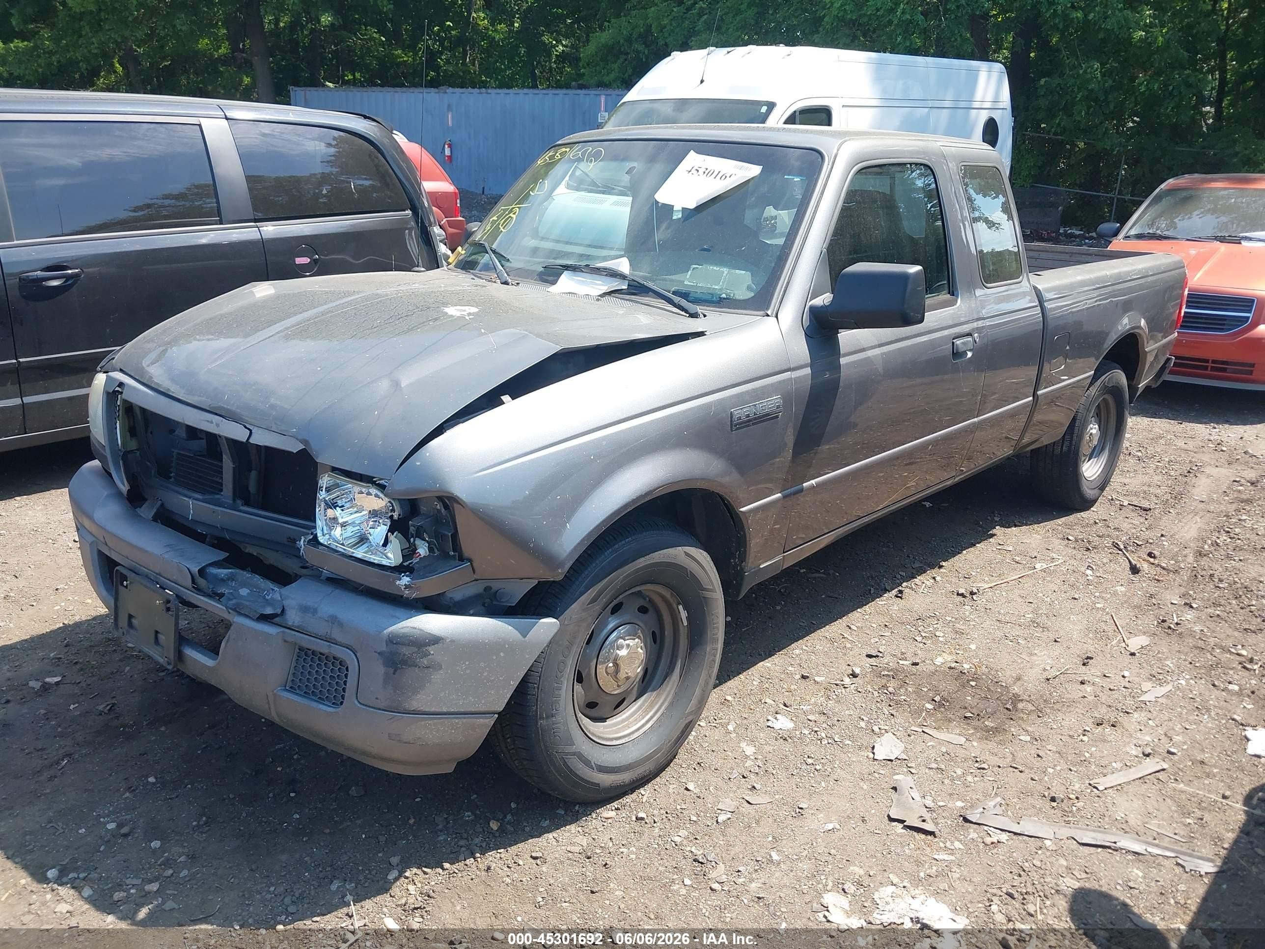 2007 Ford Ranger Sport/stx/xl/xlt Gray vin: 1FTYR14U27PA09943