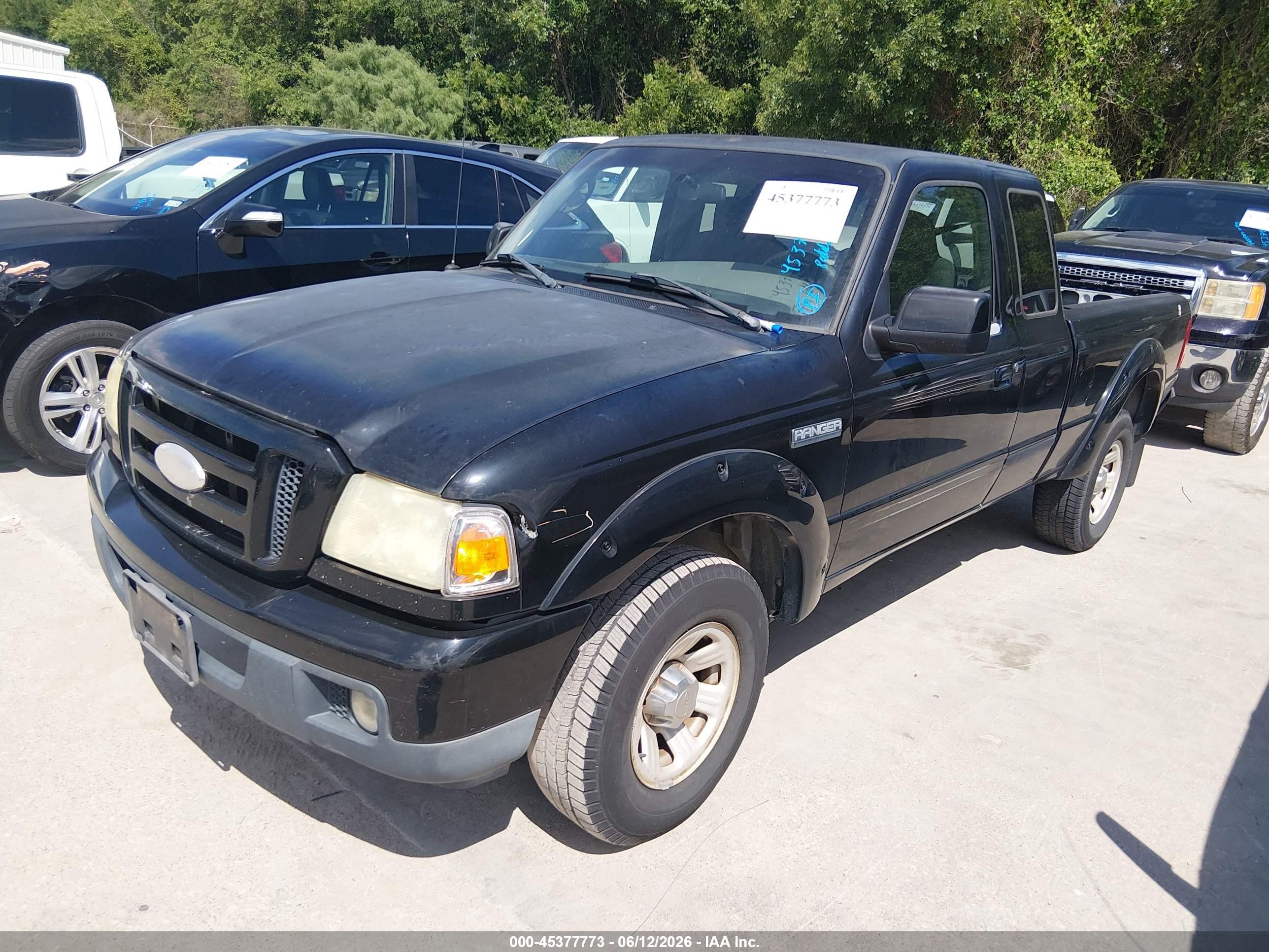 2007 Ford Ranger Sport/stx/xl/xlt Black vin: 1FTYR14U27PA23289