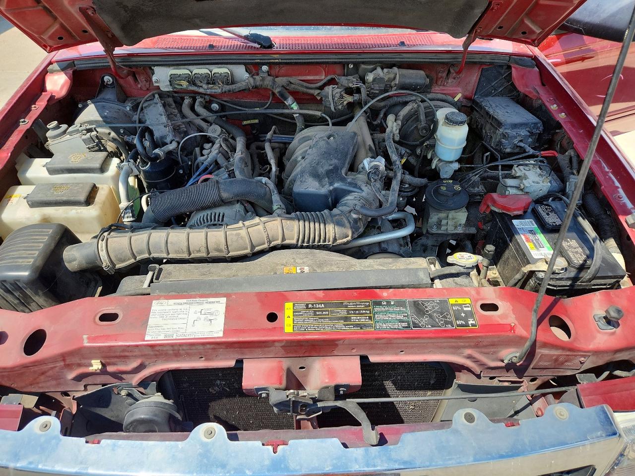 2007 Ford Ranger Super Cab Red vin: 1FTYR14U27PA34793