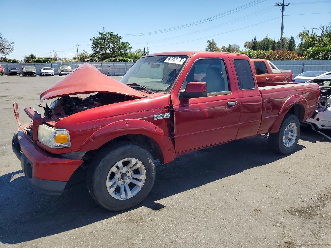 2008 Ford Ranger Super Cab Burgundy vin: 1FTYR14U28PA41051