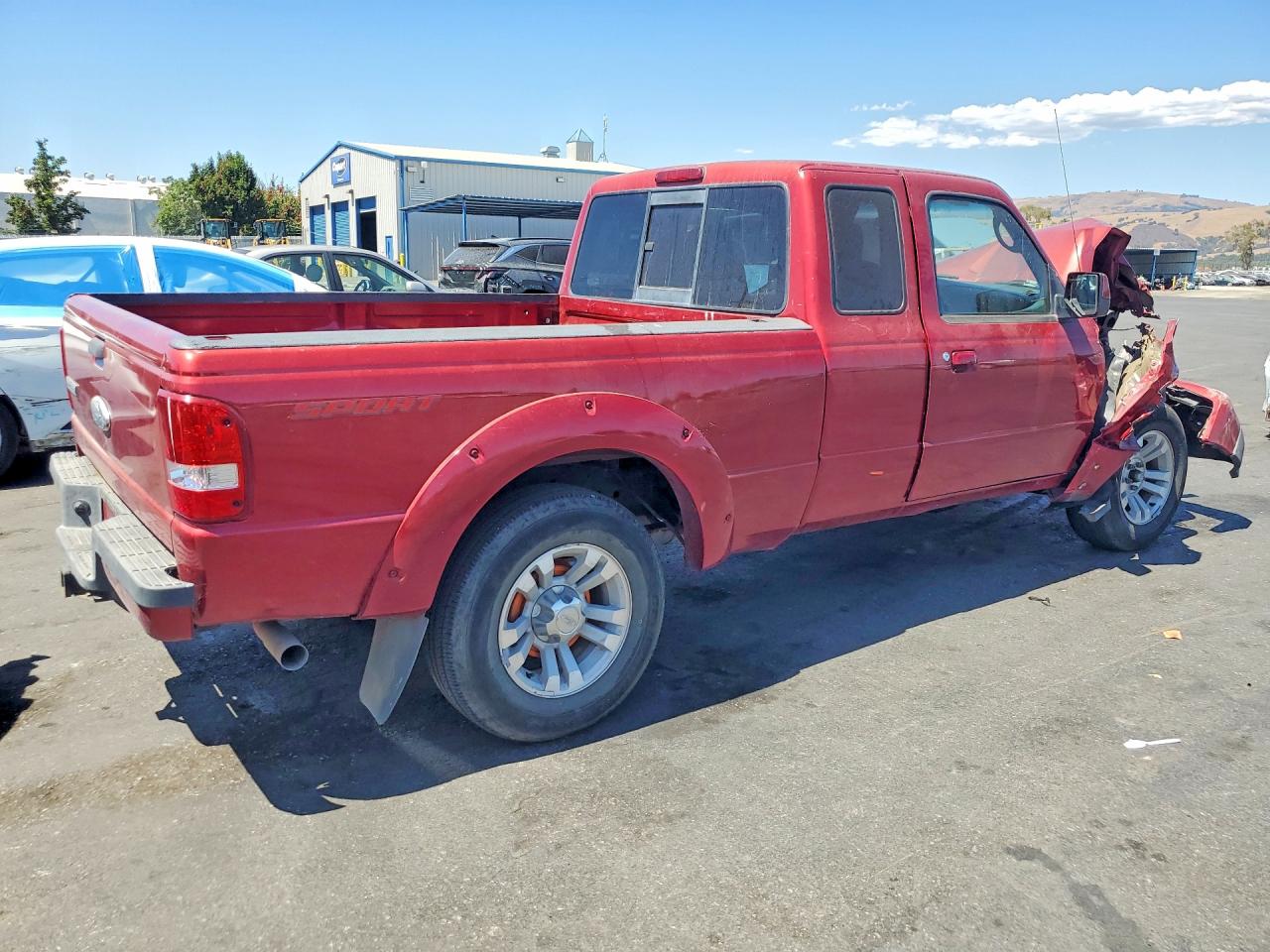 2008 Ford Ranger Super Cab Burgundy vin: 1FTYR14U28PA41051