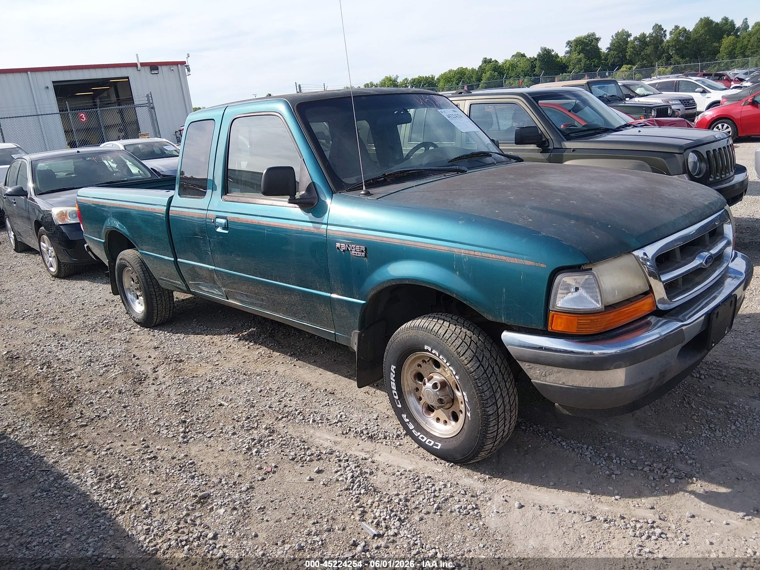 1998 Ford Ranger Splash/xl/xlt Green vin: 1FTYR14U2WTA62129