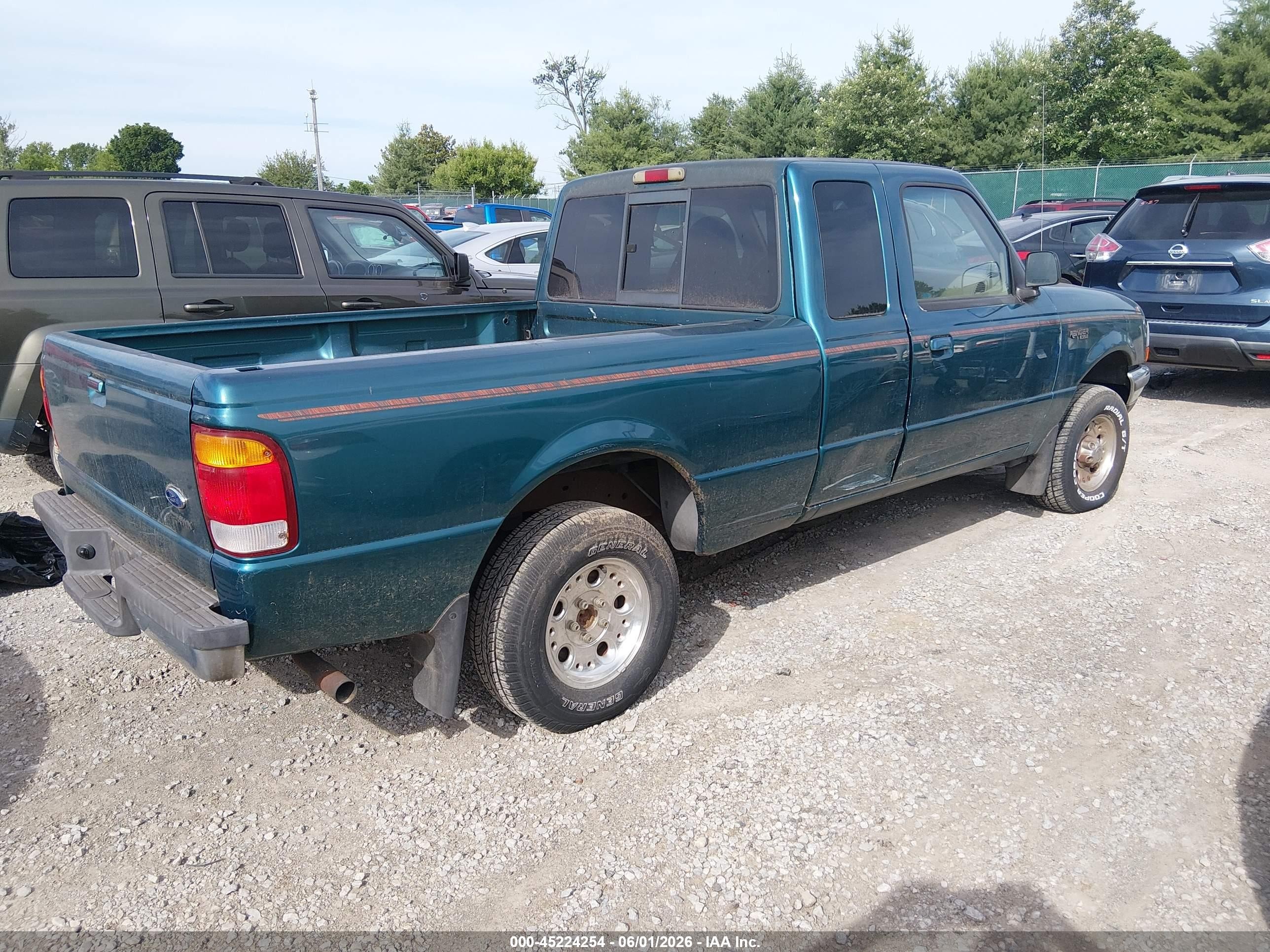 1998 Ford Ranger Splash/xl/xlt Green vin: 1FTYR14U2WTA62129