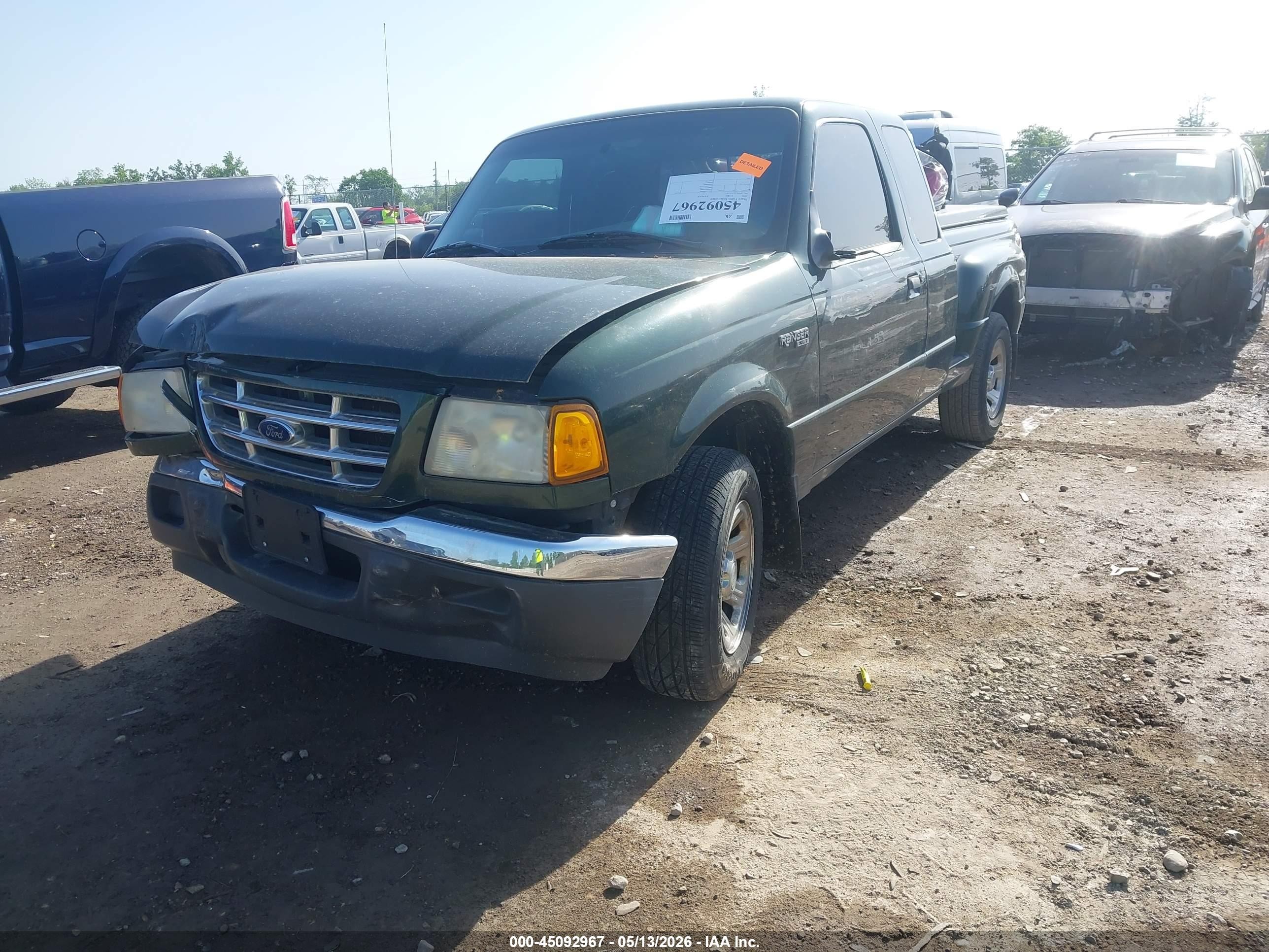 2001 Ford Ranger Edge/xl/xlt Green vin: 1FTYR14U31PA68121