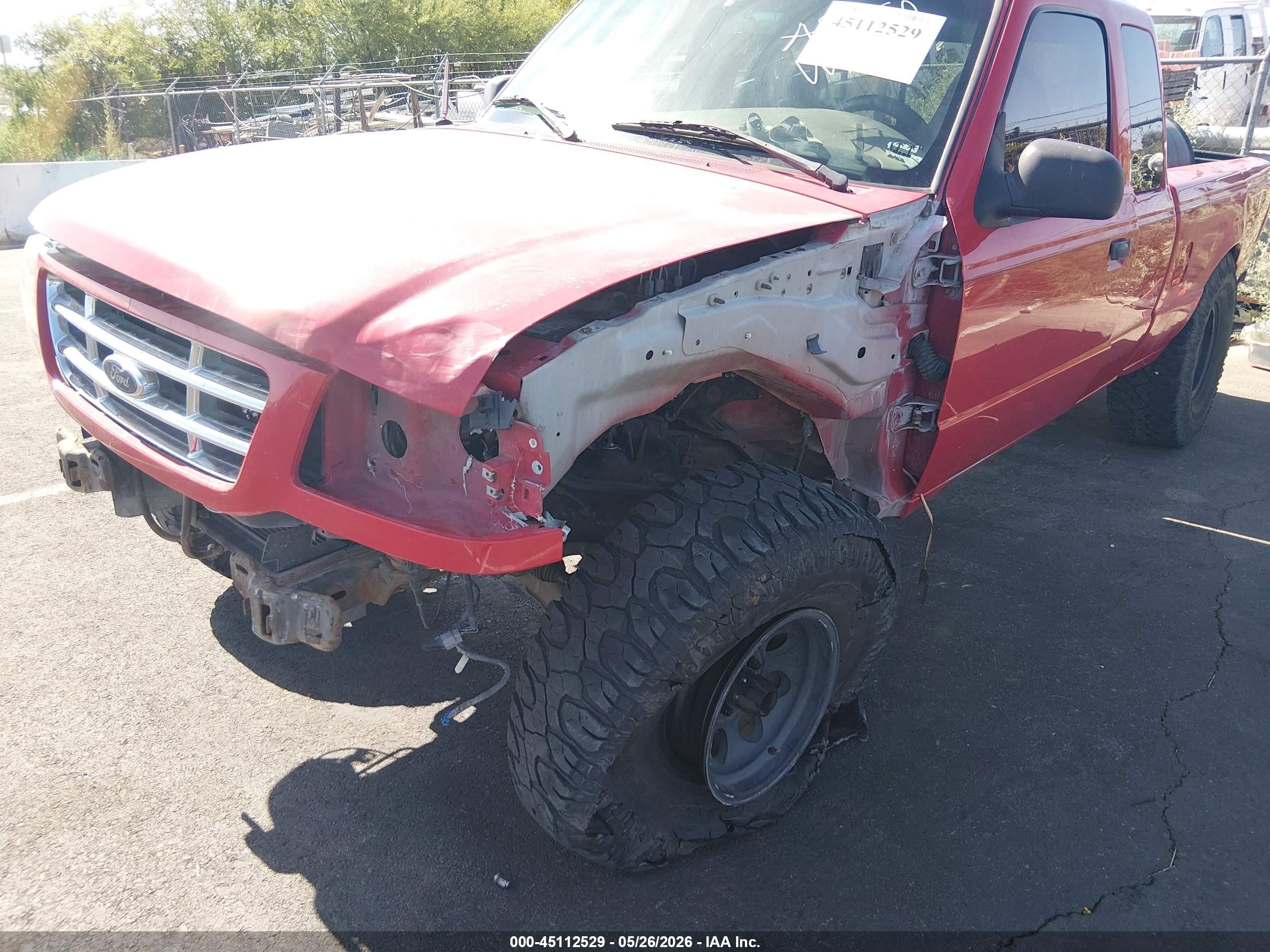 2001 Ford Ranger Edge/xl/xlt Red vin: 1FTYR14U31PA93150