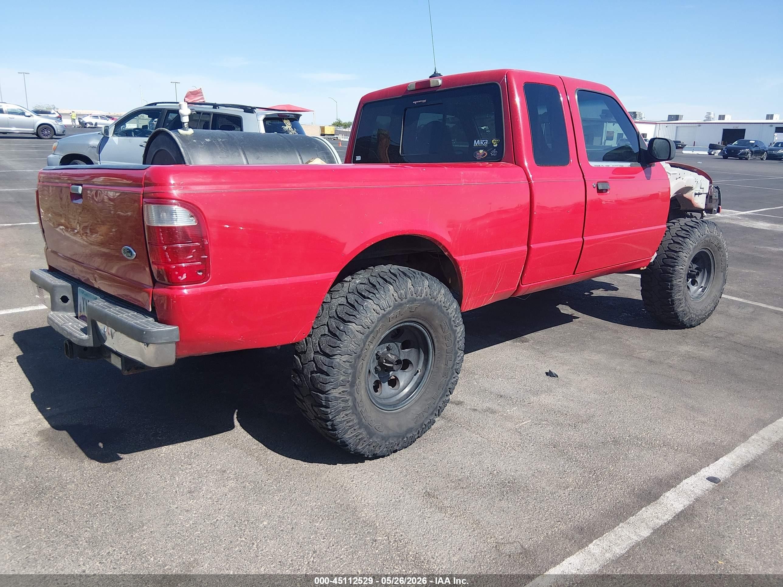 2001 Ford Ranger Edge/xl/xlt Red vin: 1FTYR14U31PA93150