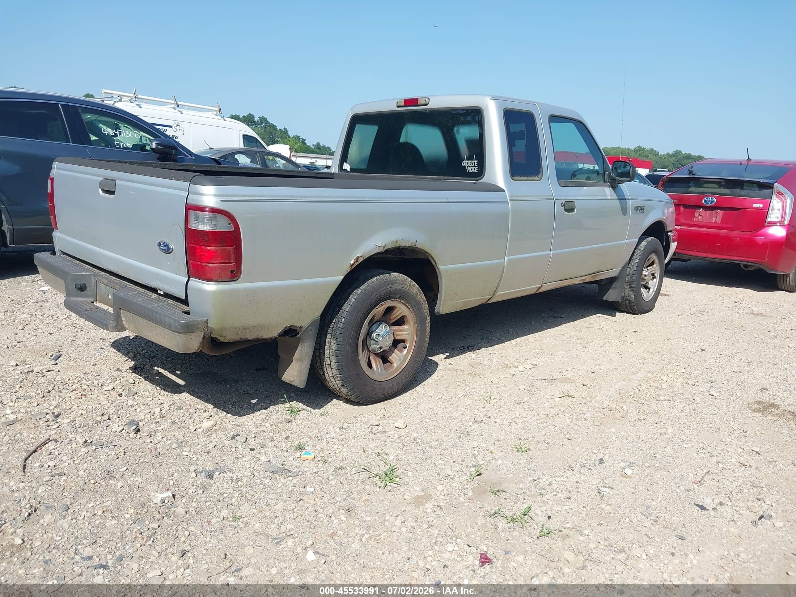 2002 Ford Ranger Edge/tremor/xl/xlt Silver vin: 1FTYR14U32TA05691