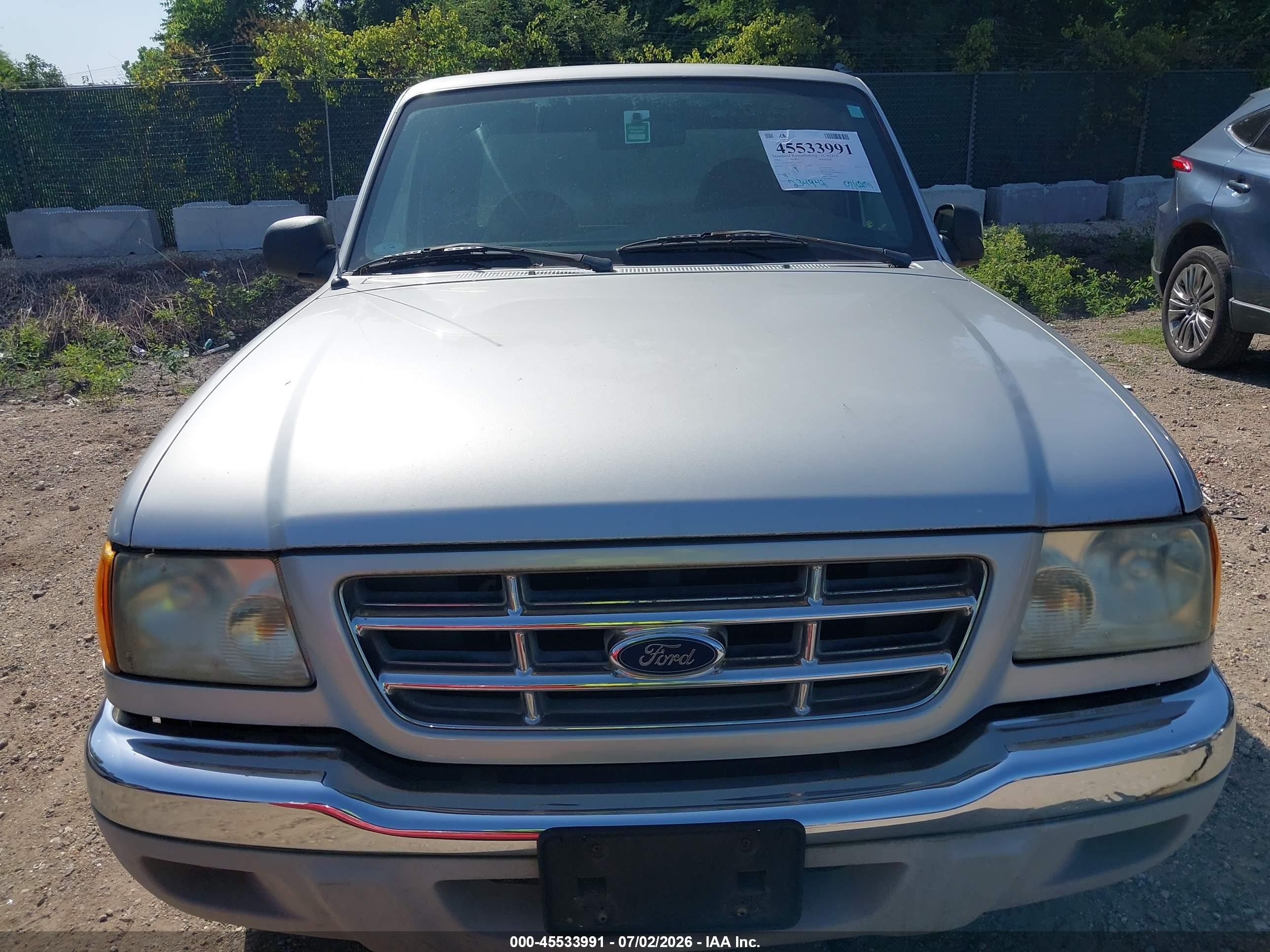 2002 Ford Ranger Edge/tremor/xl/xlt Silver vin: 1FTYR14U32TA05691