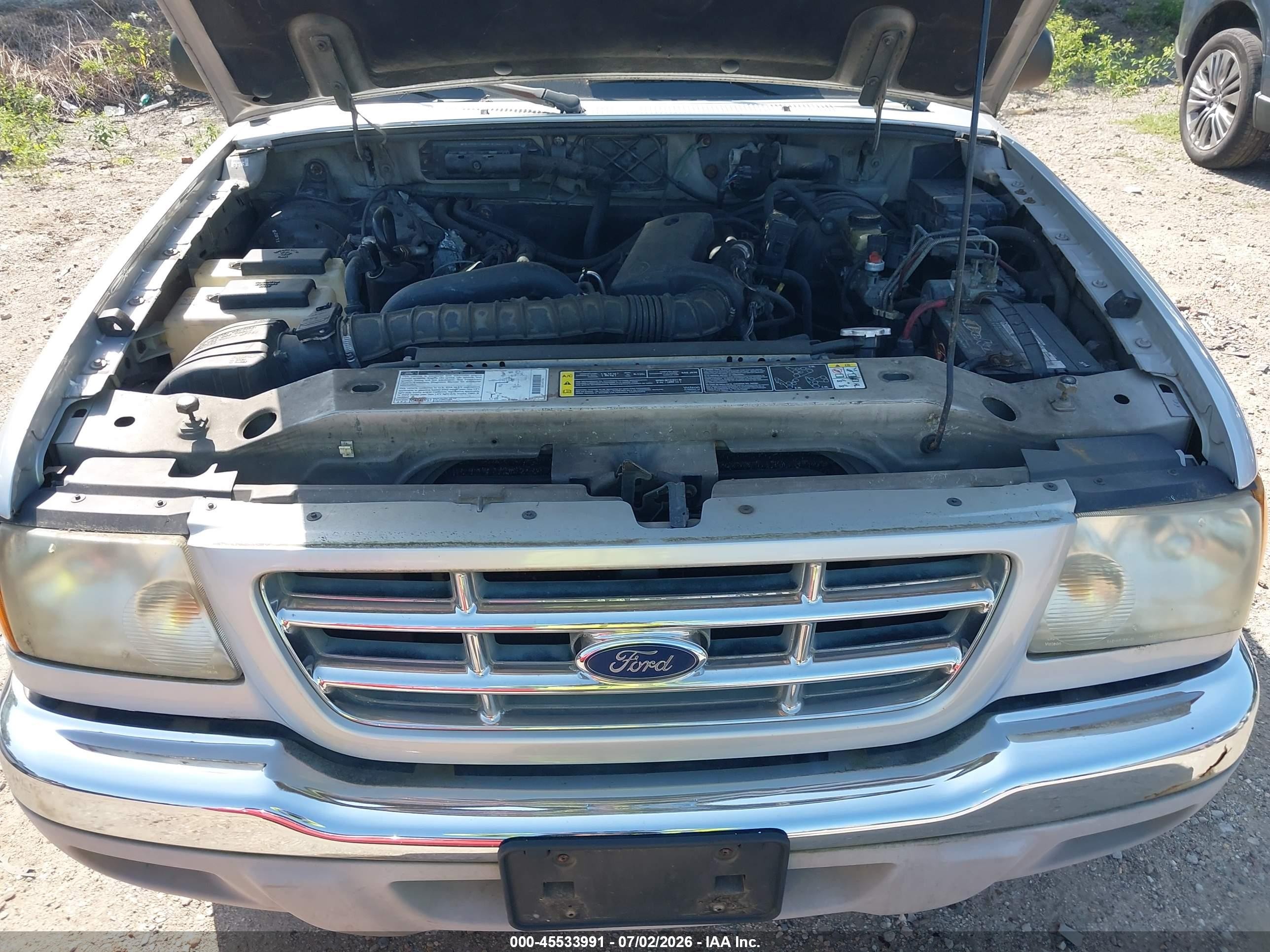 2002 Ford Ranger Edge/tremor/xl/xlt Silver vin: 1FTYR14U32TA05691