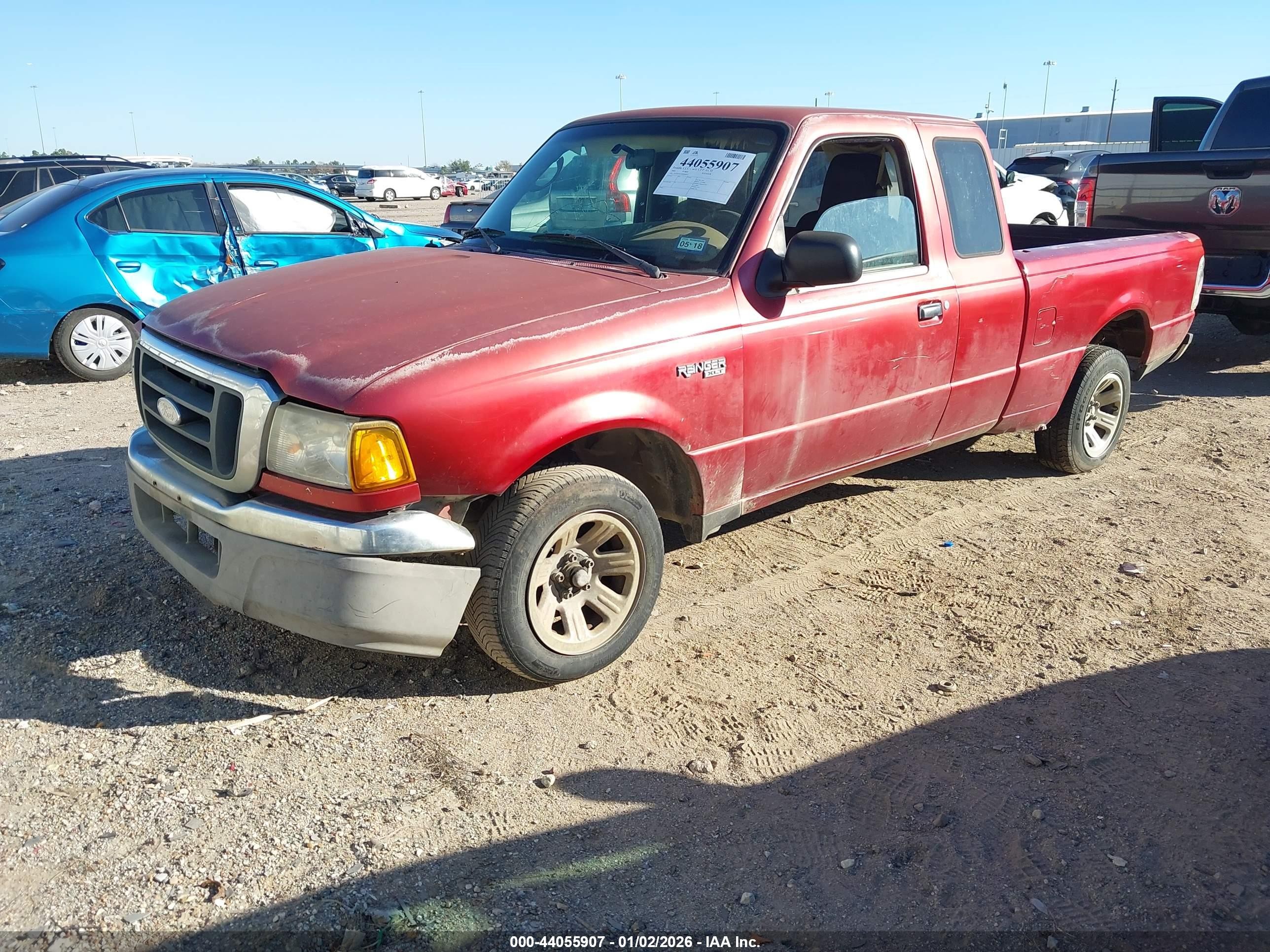 2004 Ford Ranger Edge/tremor/xl/xlt Red vin: 1FTYR14U34PB42853