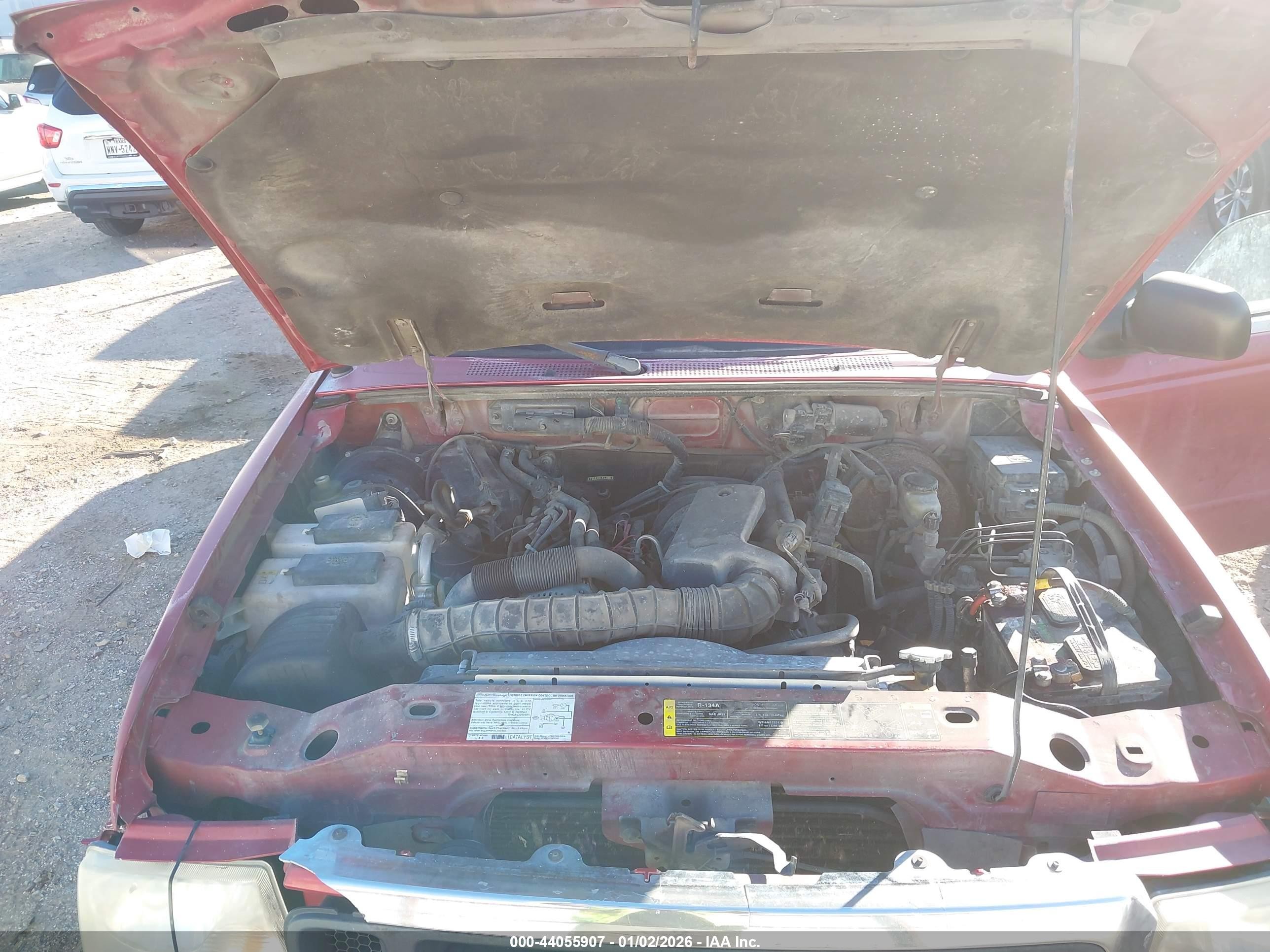 2004 Ford Ranger Edge/tremor/xl/xlt Red vin: 1FTYR14U34PB42853